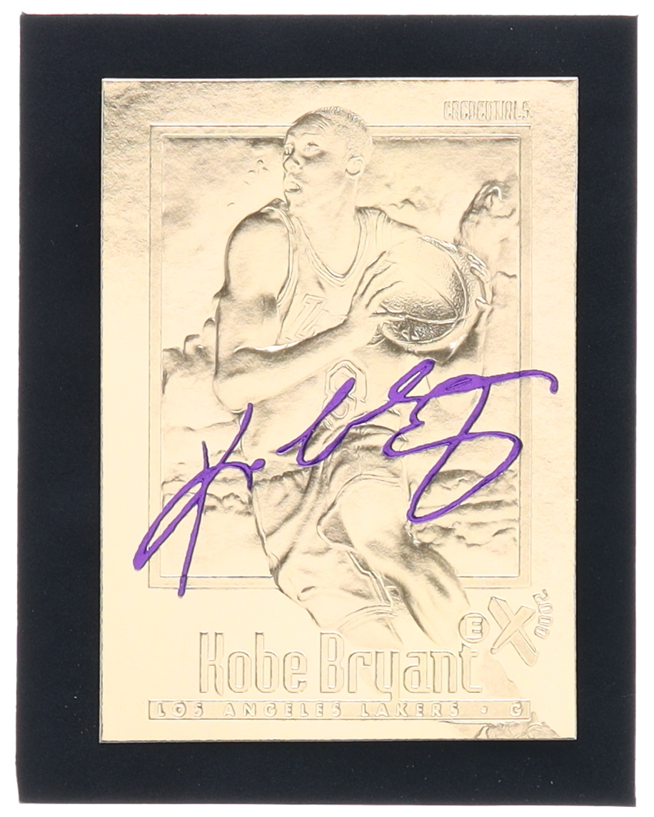 Kobe Bryant 1996-97 Skybox EX-2000 Purple Signature 23Kt Gold RC at PristineAuction.com Kobe Bryant 1996-97 Skybox EX-2000 Purple Signature 23Kt Gold RC at PristineAuction.com