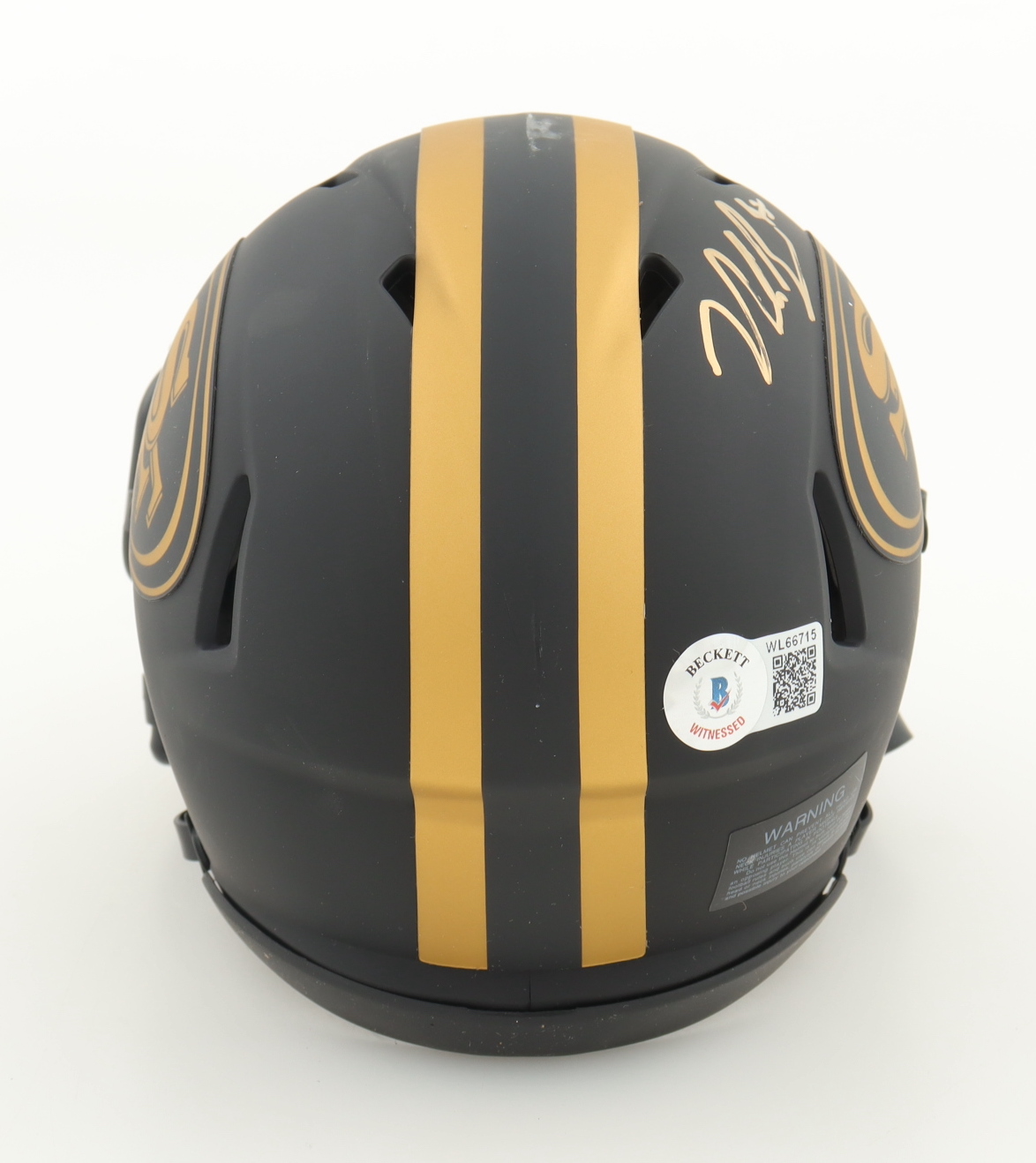 Nick Bosa Signed 49ers Eclipse Alternate Speed Mini Helmet (Beckett) at PristineAuction.com Nick Bosa Signed 49ers Eclipse Alternate Speed Mini Helmet (Beckett) at PristineAuction.com