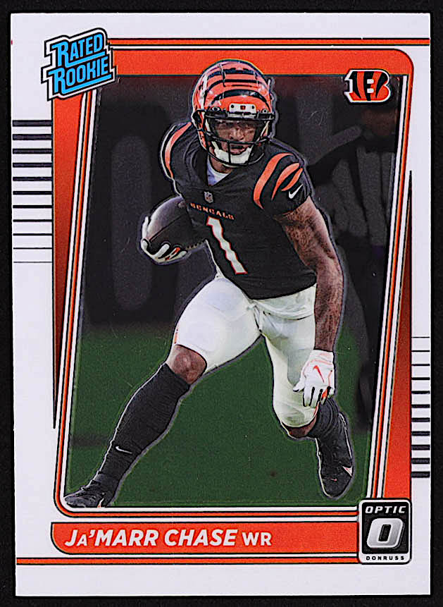 Ja'Marr Chase 2021 Donruss Optic #207 RR RC at PristineAuction.com Ja'Marr Chase 2021 Donruss Optic #207 RR RC at PristineAuction.com