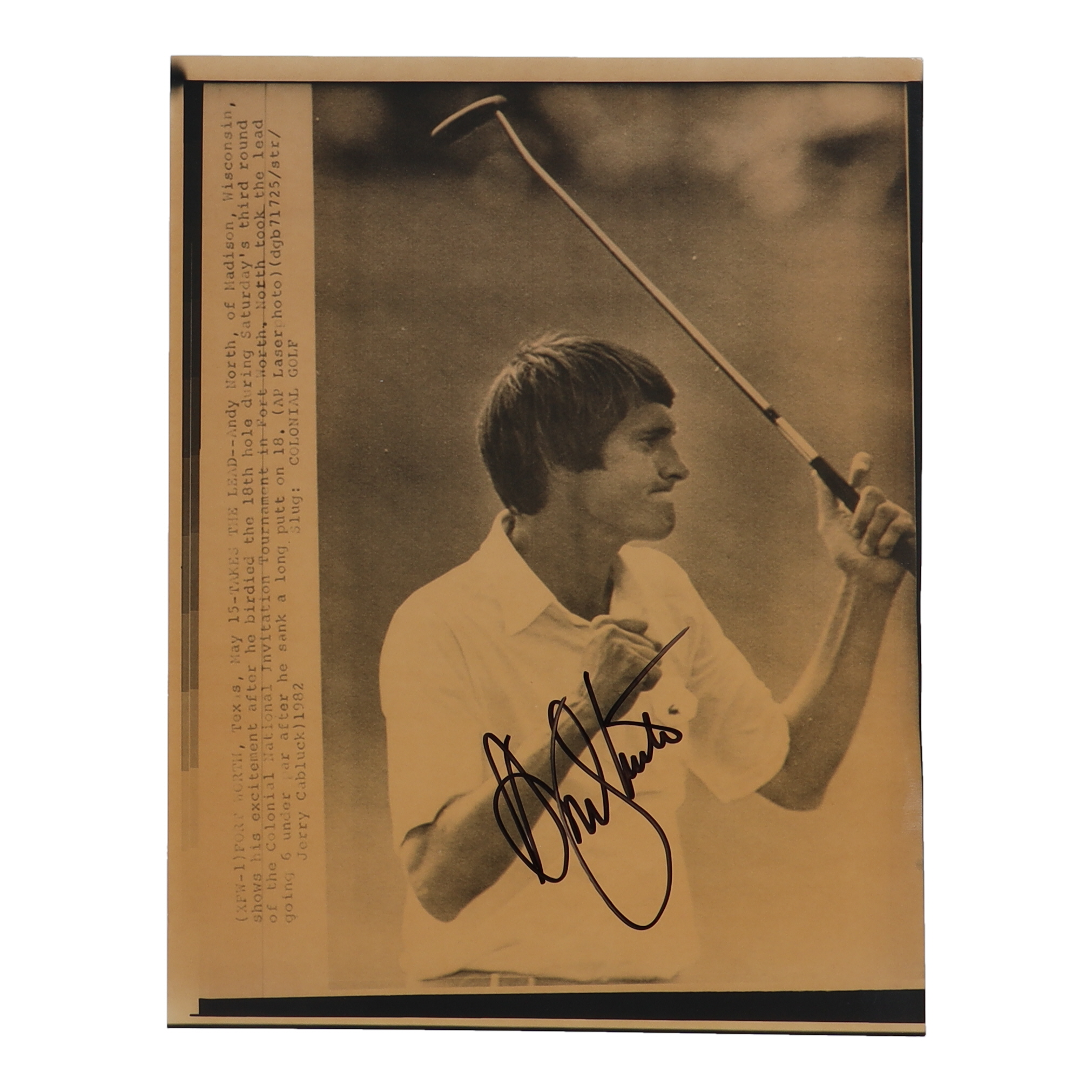 Andy North Signed 8x10 Photo (Beckett) at PristineAuction.com Andy North Signed 8x10 Photo (Beckett) at PristineAuction.com