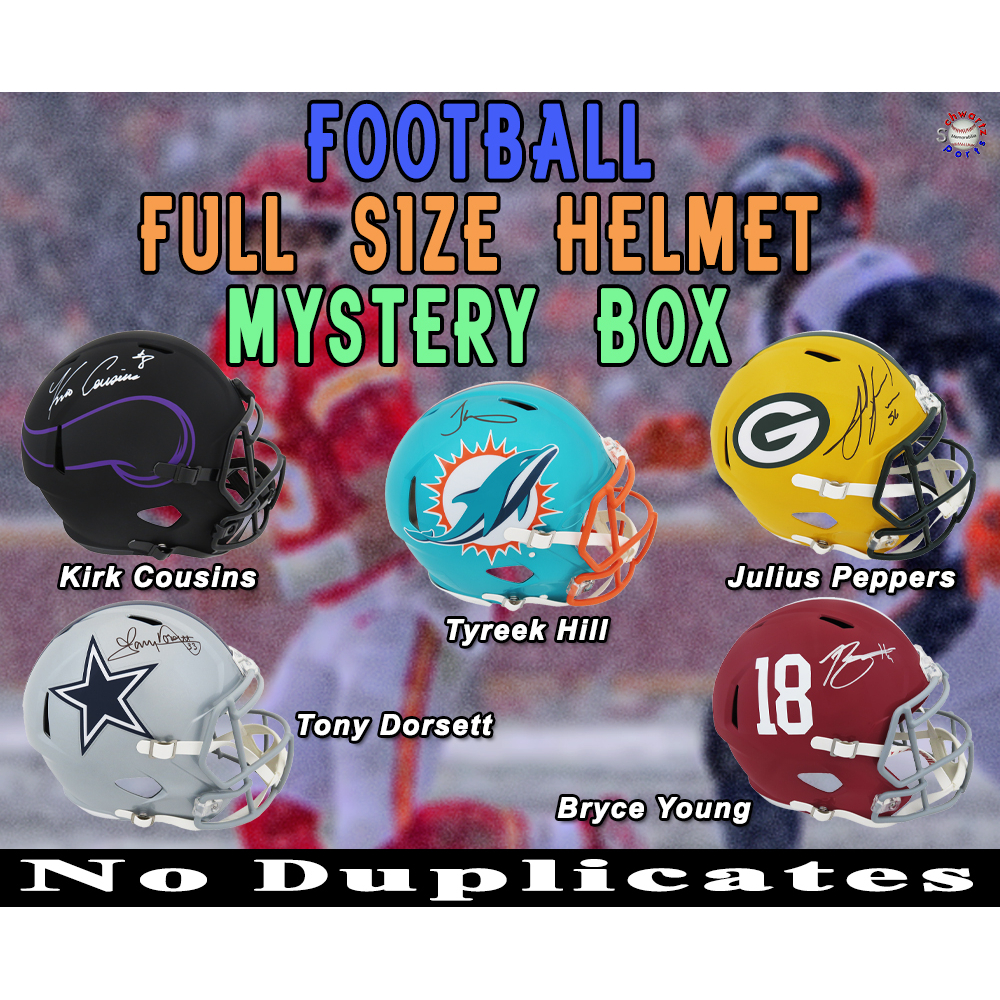 Full Size Football Helmet ( NO DUPLICATES) Signed Mystery Box Series