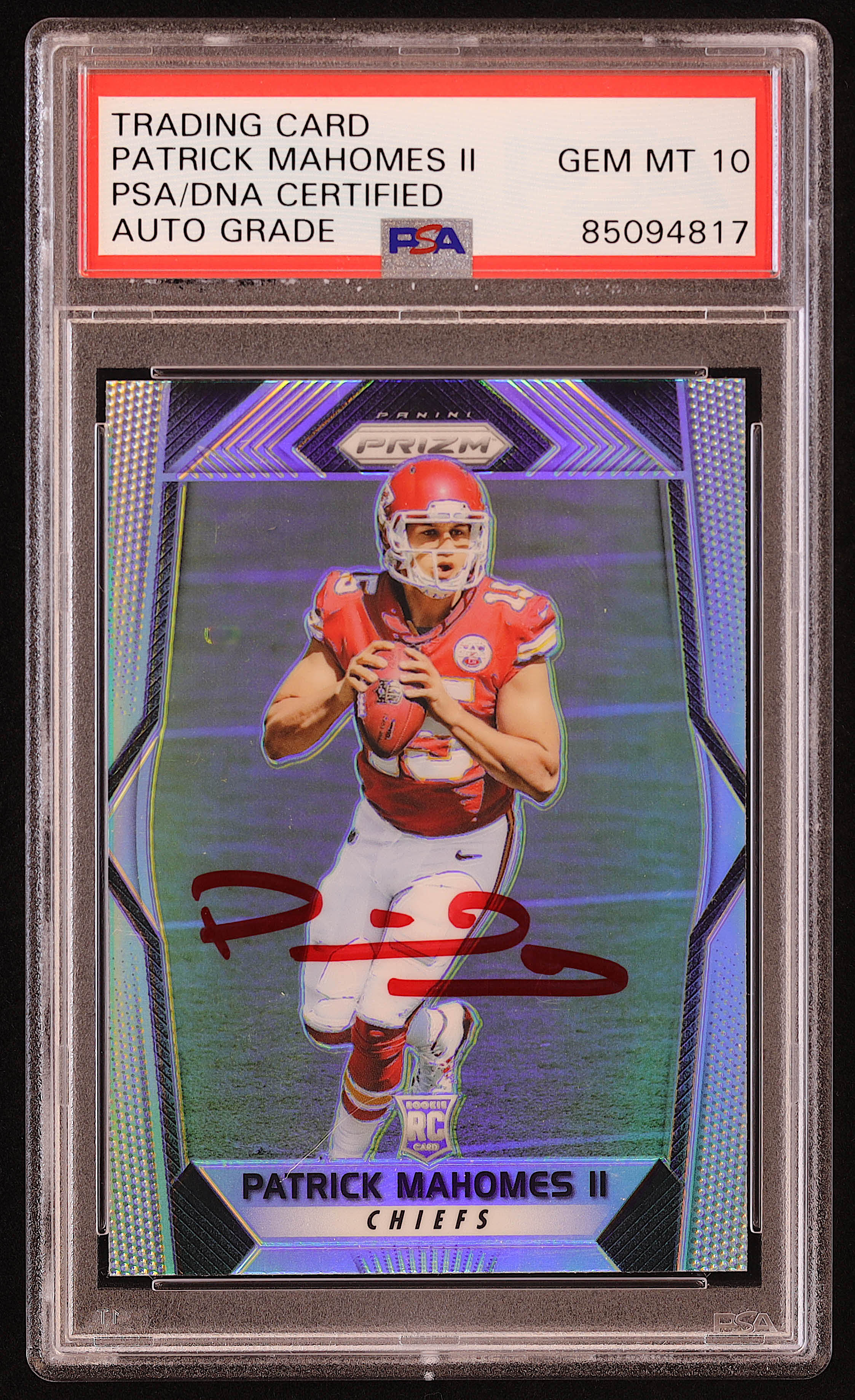 Patrick Mahomes II Signed 2017 Panini Prizm #269 RC (PSA | Autograph Graded 10) at PristineAuction.com Patrick Mahomes II Signed 2017 Panini Prizm #269 RC (PSA | Autograph Graded 10) at PristineAuction.com