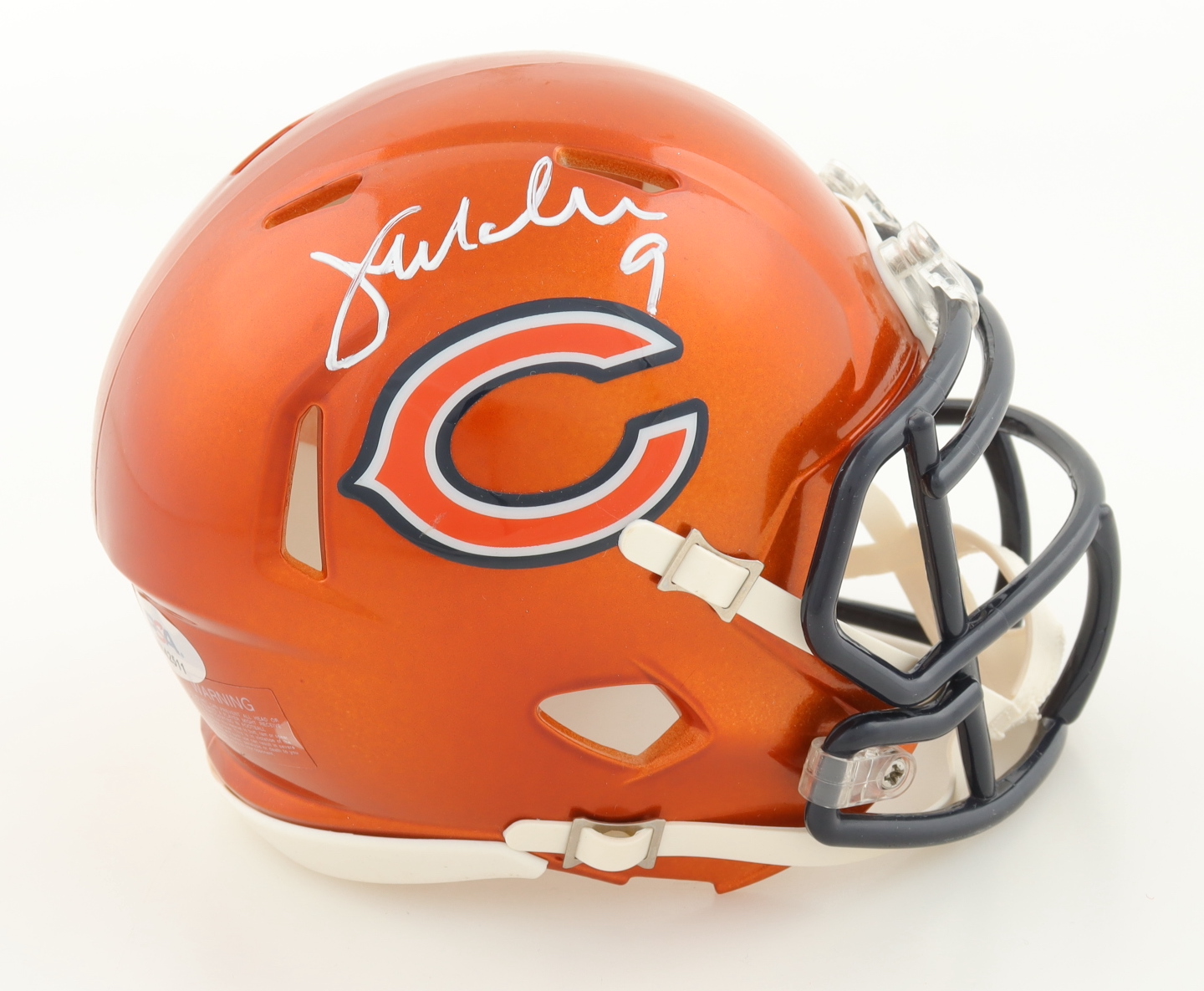 Jim McMahon Signed Bears Flash Alternate Speed Mini Helmet (PSA) at PristineAuction.com Jim McMahon Signed Bears Flash Alternate Speed Mini Helmet (PSA) at PristineAuction.com