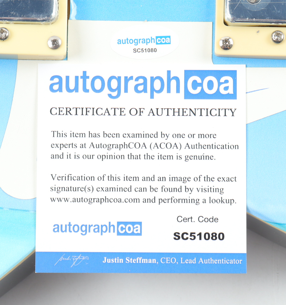 Jimmy Buffett Signed "Margaritvaville" Electric Guitar (AutographCOA) at PristineAuction.com Jimmy Buffett Signed "Margaritvaville" Electric Guitar (AutographCOA) at PristineAuction.com