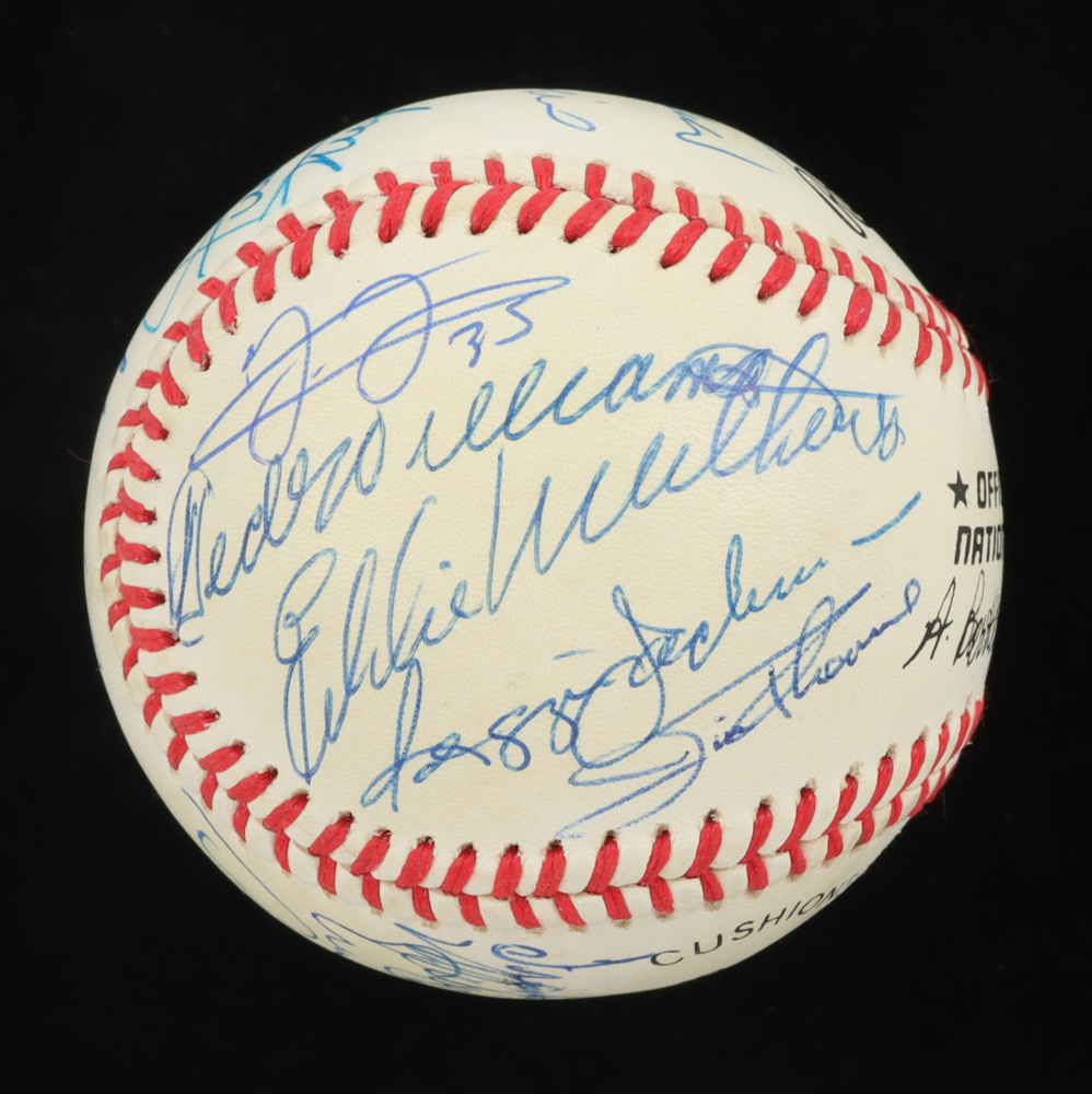 500 Home Run Club ONL Baseball Signed By (18) with Mickey Mantle, Ted Williams, Hank Aaron, Willie Mays, Mark McGwire, Jim Thome (Beckett & PSA) at PristineAuction.com 500 Home Run Club ONL Baseball Signed By (18) with Mickey Mantle, Ted Williams, Hank Aaron, Willie Mays, Mark McGwire, Jim Thome (Beckett & PSA) at PristineAuction.com