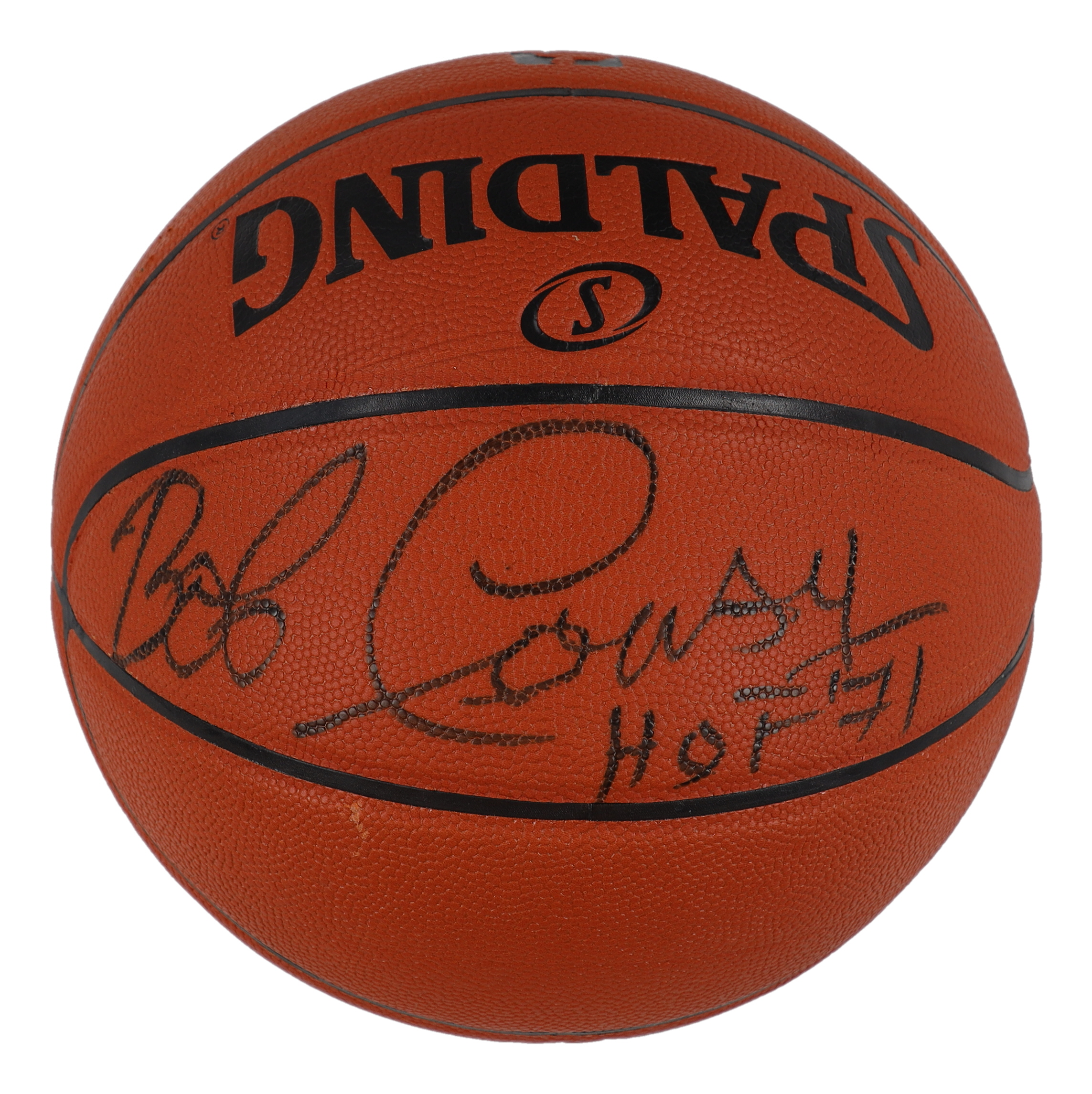Bob Cousy Signed NBA Basketball Inscribed "HOF 71" (Steiner) at PristineAuction.com Bob Cousy Signed NBA Basketball Inscribed "HOF 71" (Steiner) at PristineAuction.com