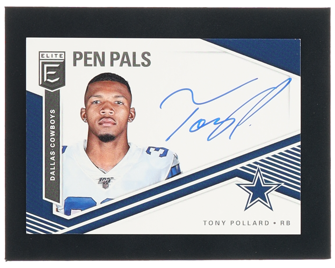 Tony Pollard 2019 Elite Pen Pals Blue Ink #38 RC at PristineAuction.com Tony Pollard 2019 Elite Pen Pals Blue Ink #38 RC at PristineAuction.com