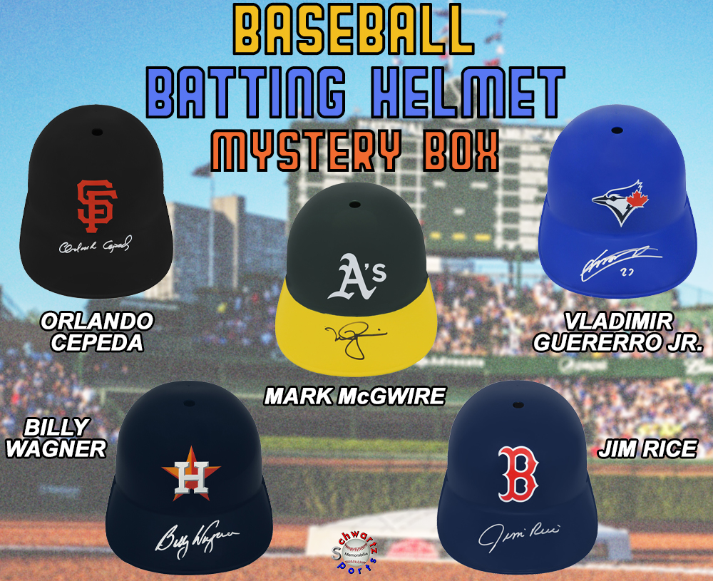 Baseball Batting Helmet Signed Mystery Box – Series 15 (Limited to 100) – Schwartz Sports at PristineAuction.com Baseball Batting Helmet Signed Mystery Box – Series 15 (Limited to 100) – Schwartz Sports at PristineAuction.com