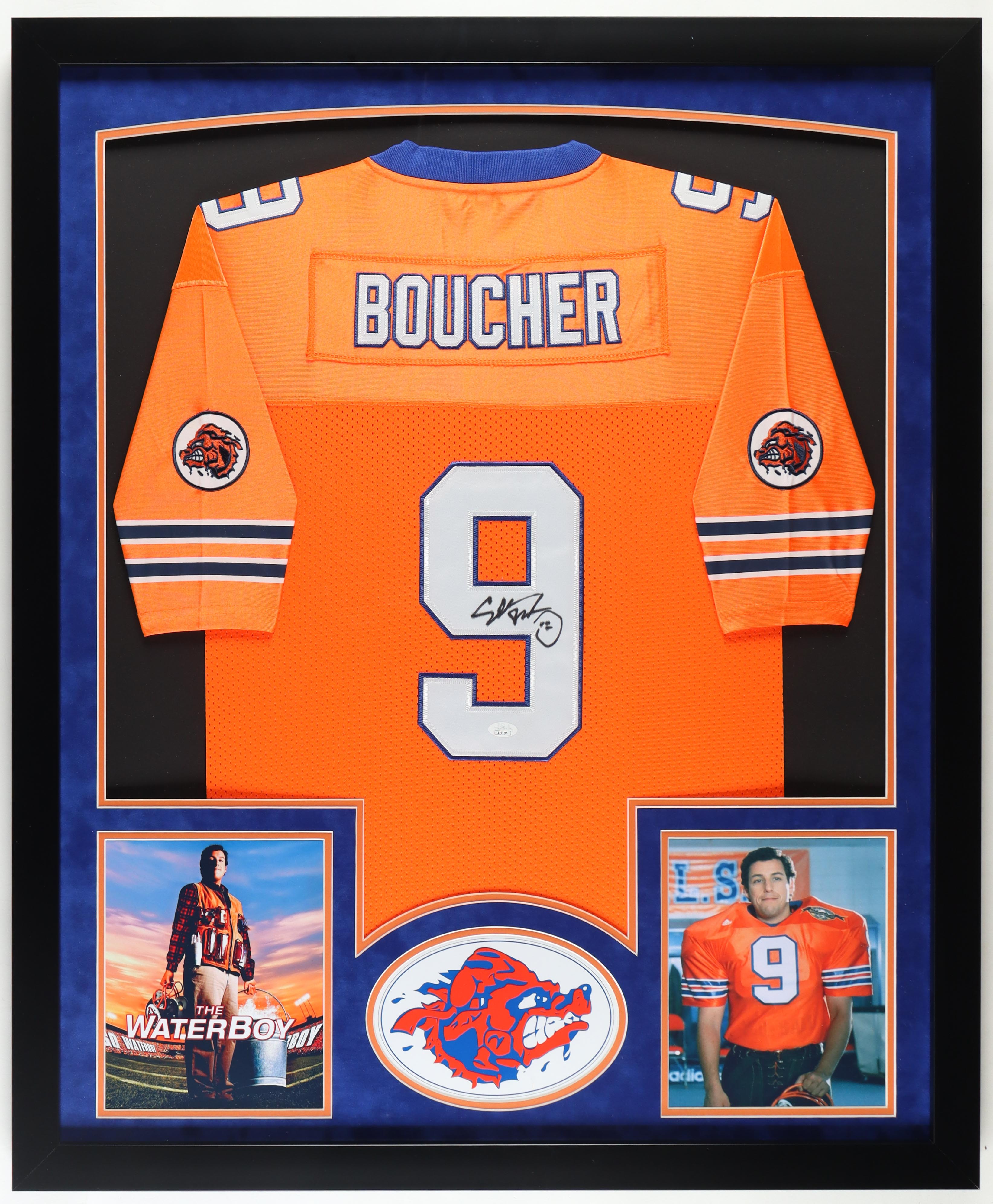 Adam Sandler Signed "The Waterboy" Custom Framed Jersey Display (JSA) at PristineAuction.com Adam Sandler Signed "The Waterboy" Custom Framed Jersey Display (JSA) at PristineAuction.com