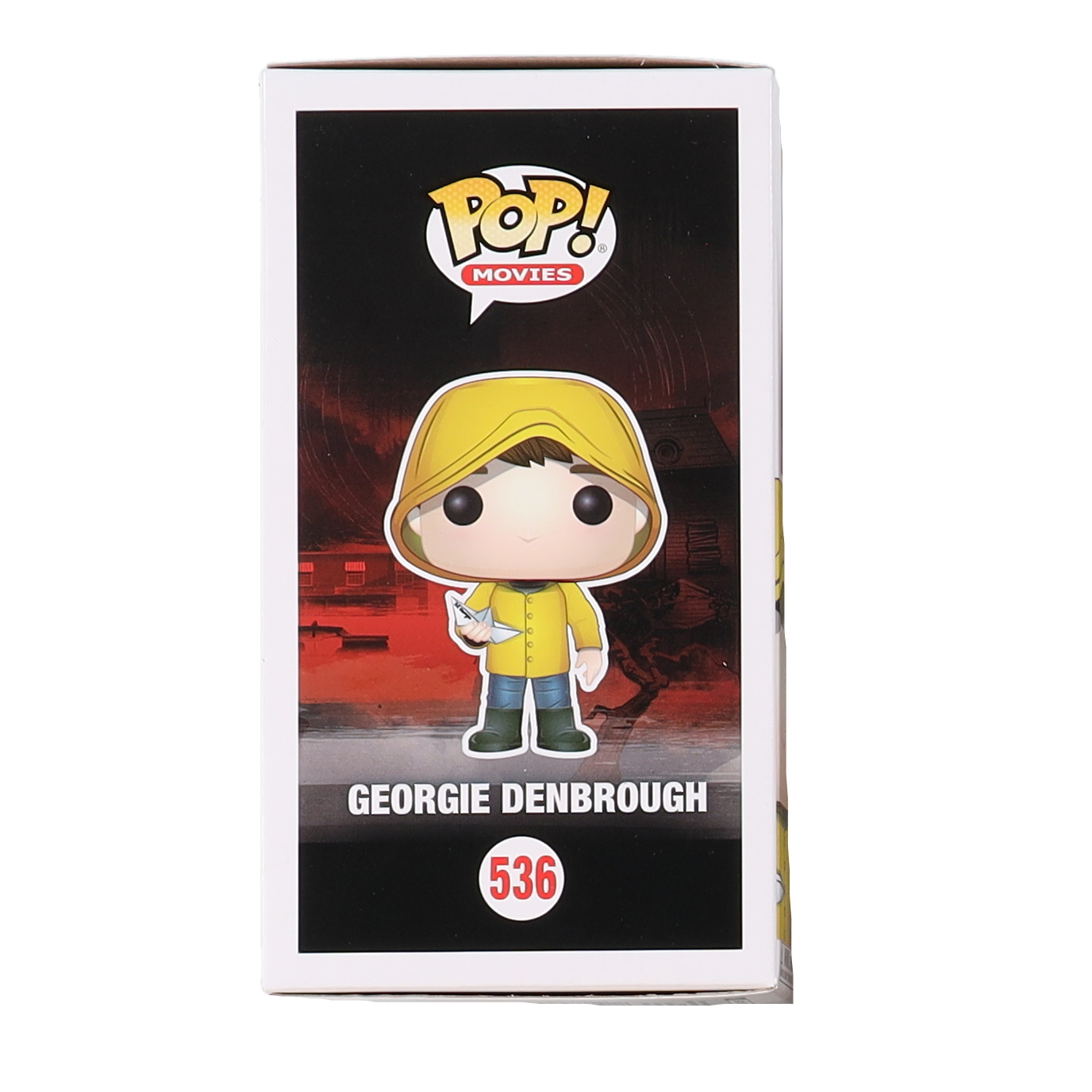 Jackson Robert Scott Signed "IT" Georgie Denbrough #536 Funko Pop! Vinyl Figure Inscribed "Popcorn?" (Beckett) at PristineAuction.com Jackson Robert Scott Signed "IT" Georgie Denbrough #536 Funko Pop! Vinyl Figure Inscribed "Popcorn?" (Beckett) at PristineAuction.com
