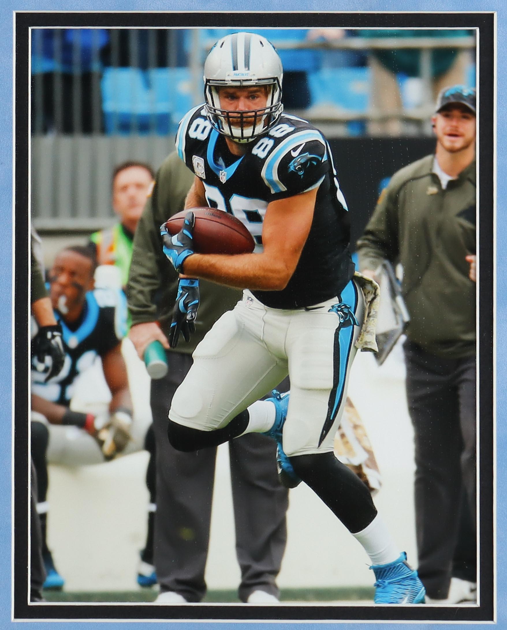 Greg Olsen Signed Custom Framed Jersey Display (Fanatics) at PristineAuction.com Greg Olsen Signed Custom Framed Jersey Display (Fanatics) at PristineAuction.com