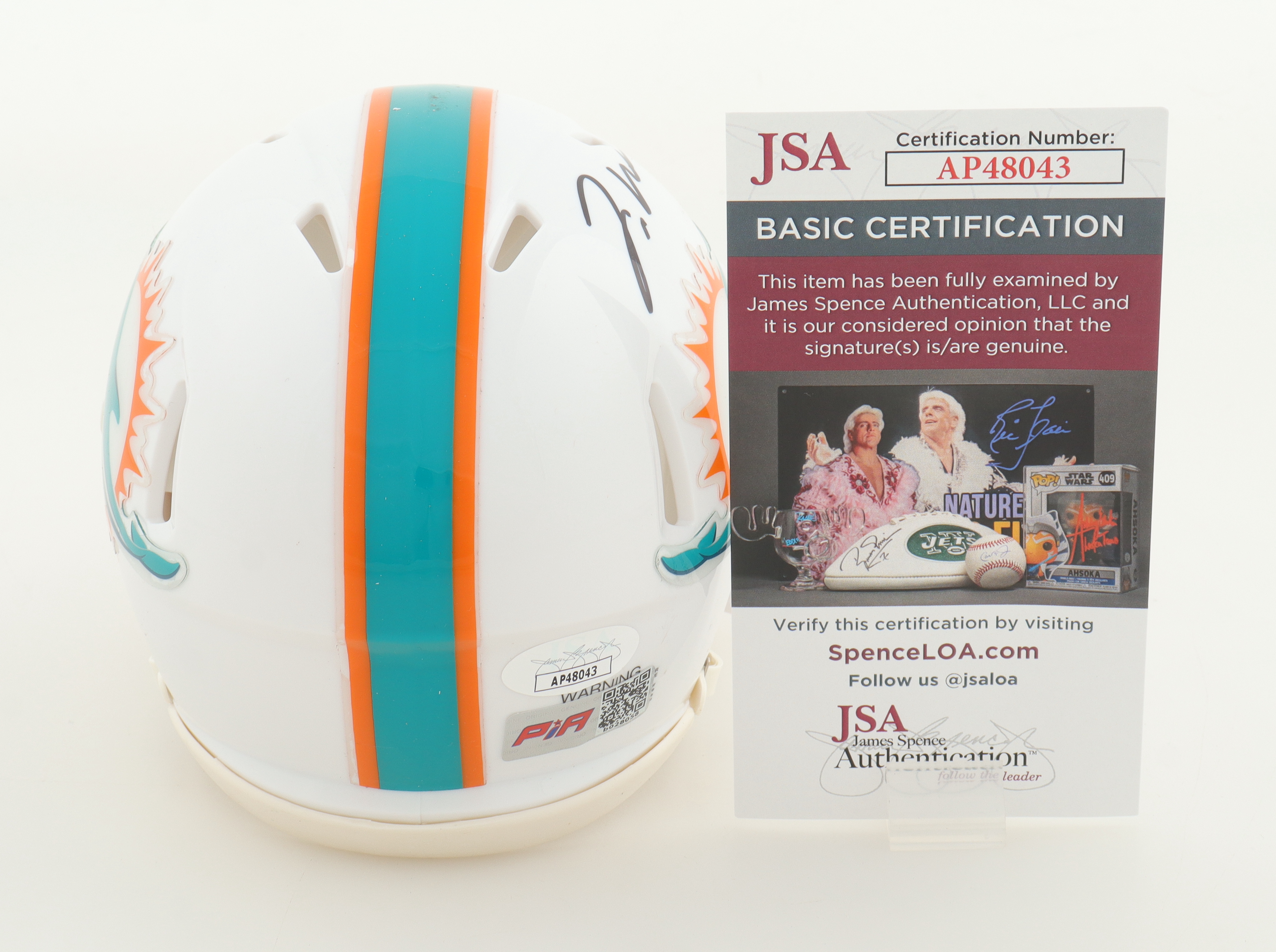 Jaylen Waddle Signed Dolphins Speed Mini Helmet (JSA & PIA) at PristineAuction.com Jaylen Waddle Signed Dolphins Speed Mini Helmet (JSA & PIA) at PristineAuction.com