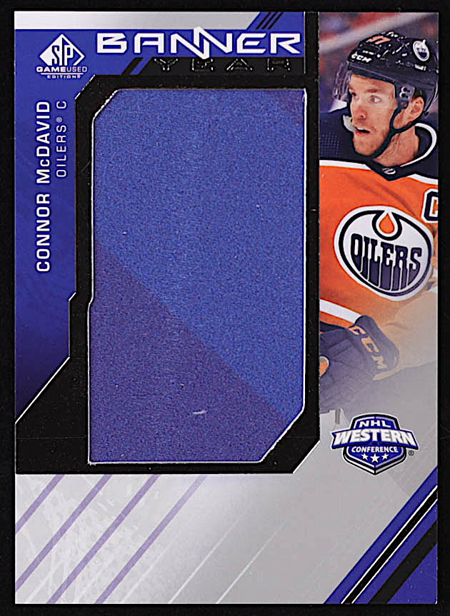 Connor McDavid 2021-22 SP Game Used '21 Western Conference Banner Year Relics #BYWCM at PristineAuction.com Connor McDavid 2021-22 SP Game Used '21 Western Conference Banner Year Relics #BYWCM at PristineAuction.com