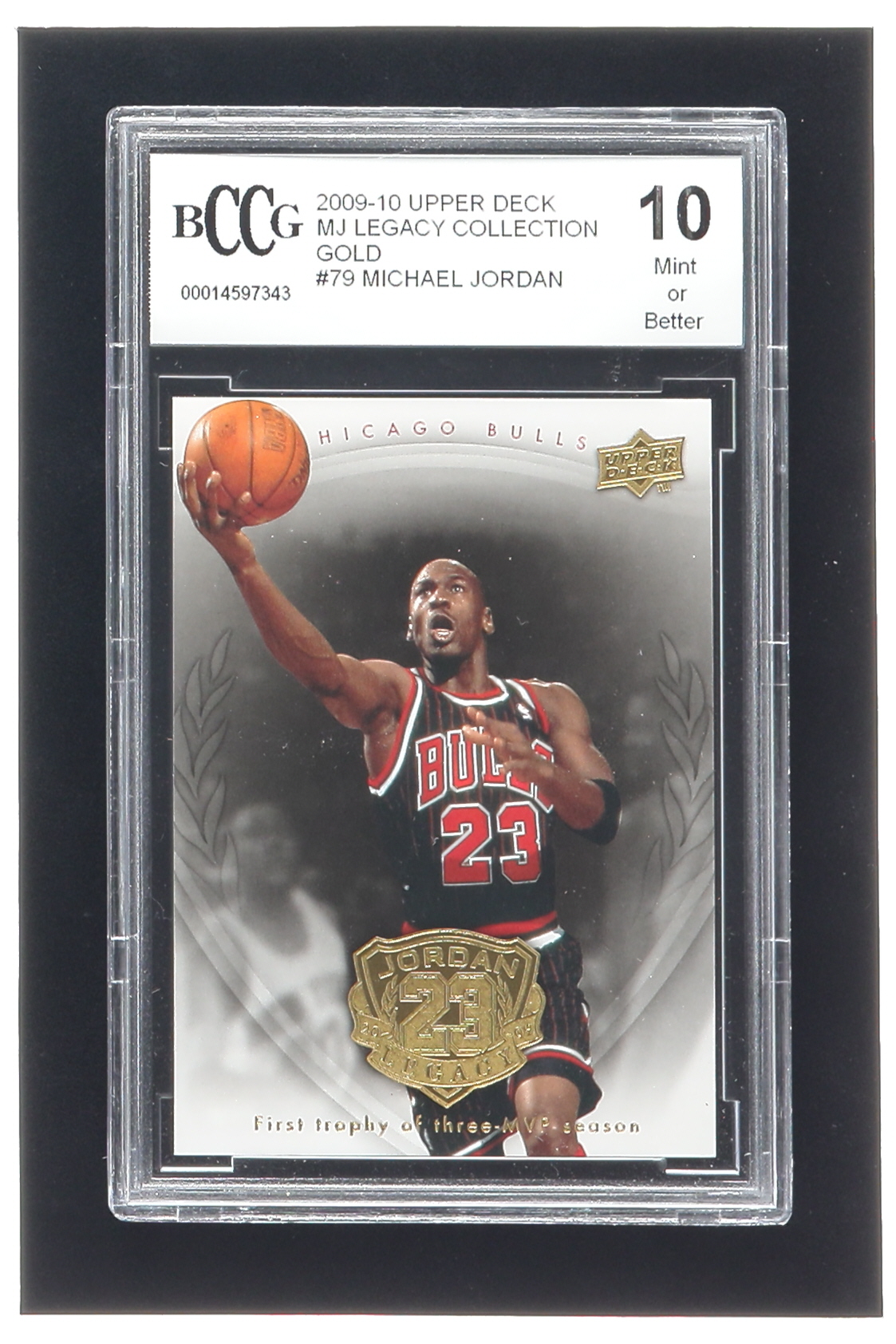 Michael Jordan 2009-10 Upper Deck Michael Jordan Legacy Collection Gold #79 (BCCG 10) at PristineAuction.com Michael Jordan 2009-10 Upper Deck Michael Jordan Legacy Collection Gold #79 (BCCG 10) at PristineAuction.com