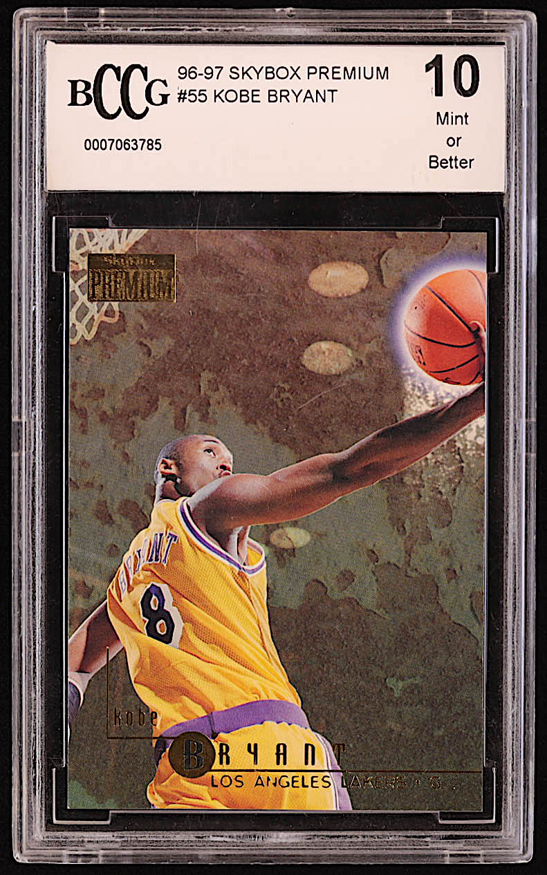 Kobe Bryant 1996-97 SkyBox Premium #55 RC (BCCG 10) at PristineAuction.com Kobe Bryant 1996-97 SkyBox Premium #55 RC (BCCG 10) at PristineAuction.com