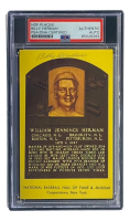 Billy Herman Signed Hall of Fame Plaque Postcard (PSA) at PristineAuction.com