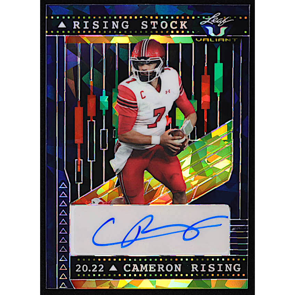Cameron Rising 2022 Leaf Valiant Rising Stock Crystal Navy Blue #RSCR1 ...