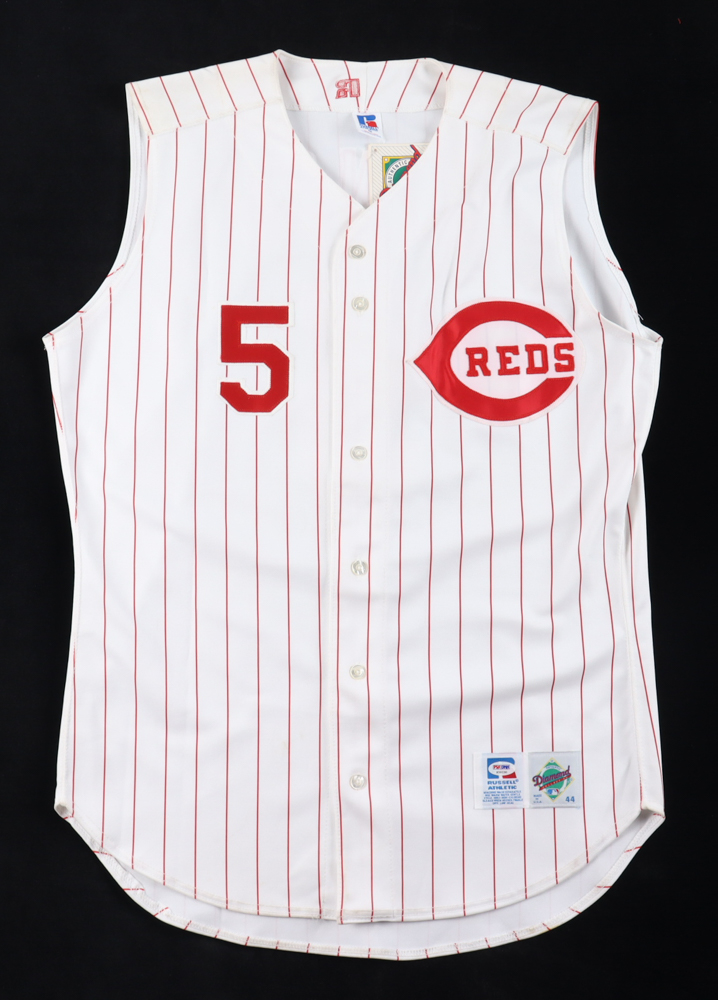 Johnny Bench Signed Reds Jersey (PSA) at PristineAuction.com Johnny Bench Signed Reds Jersey (PSA) at PristineAuction.com