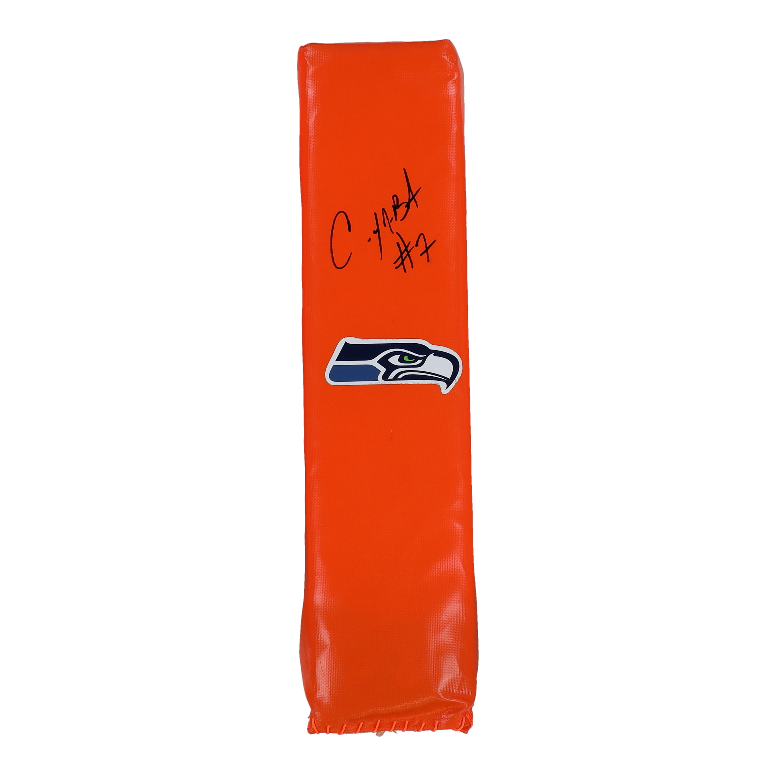Coby Bryant Signed Seahawks Logo Endzone Pylon (JSA) at PristineAuction.com Coby Bryant Signed Seahawks Logo Endzone Pylon (JSA) at PristineAuction.com