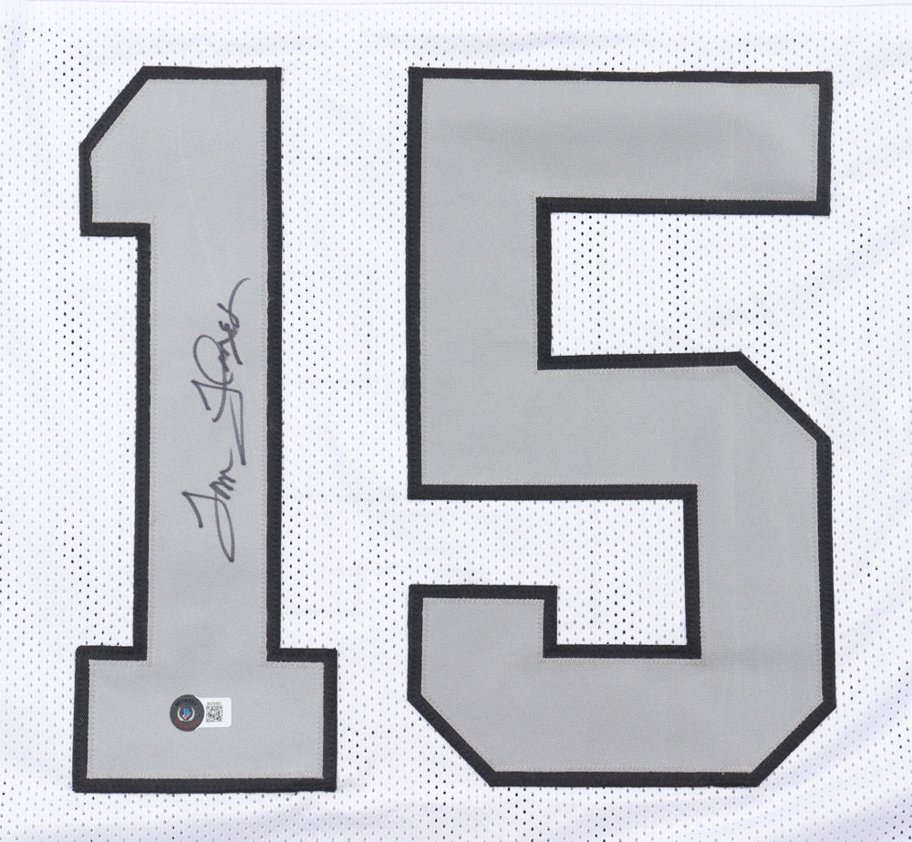 Tom Flores Signed Jersey (Beckett) at PristineAuction.com Tom Flores Signed Jersey (Beckett) at PristineAuction.com