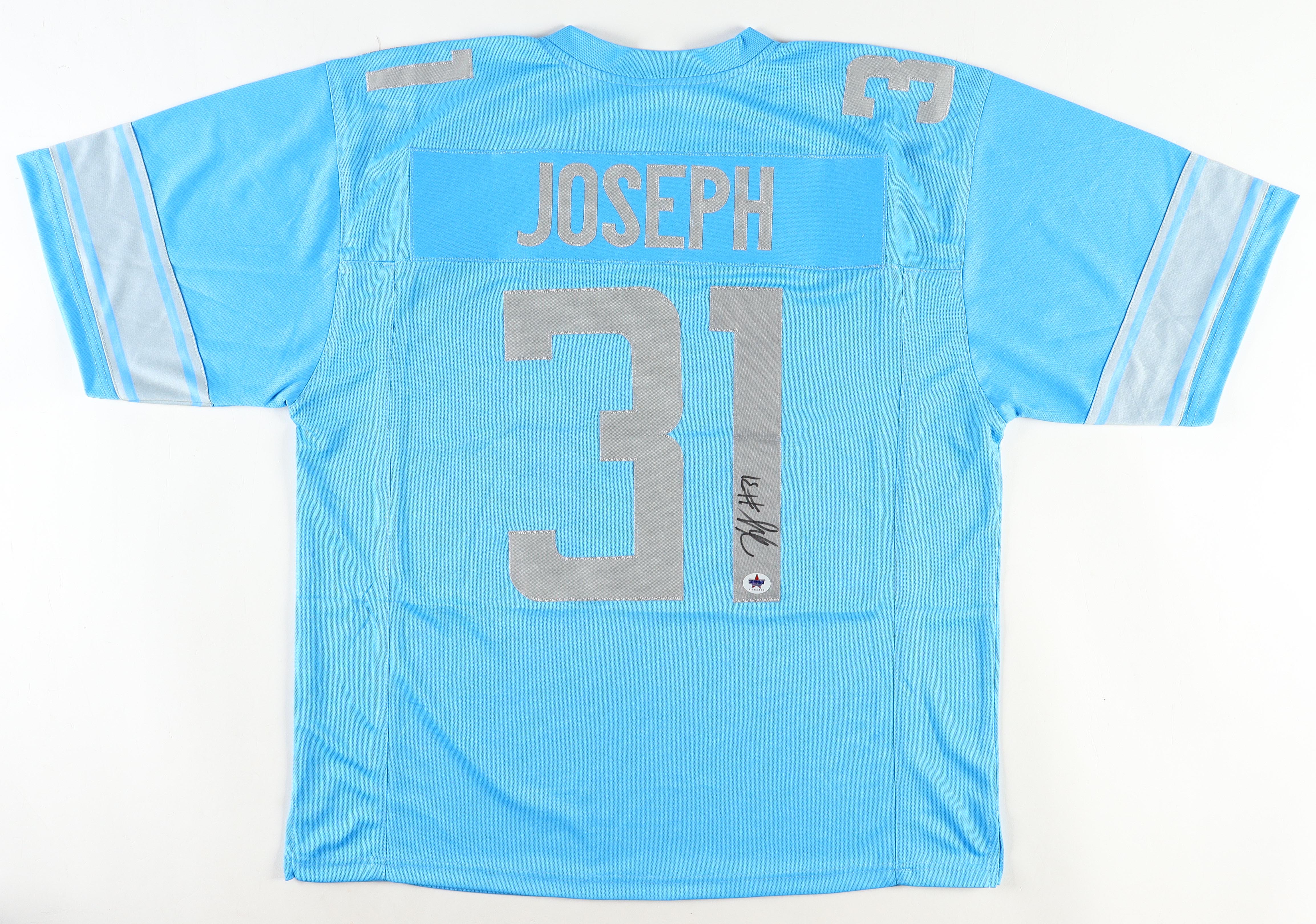 Kerby Joseph Signed Jersey (Gameday) at PristineAuction.com Kerby Joseph Signed Jersey (Gameday) at PristineAuction.com