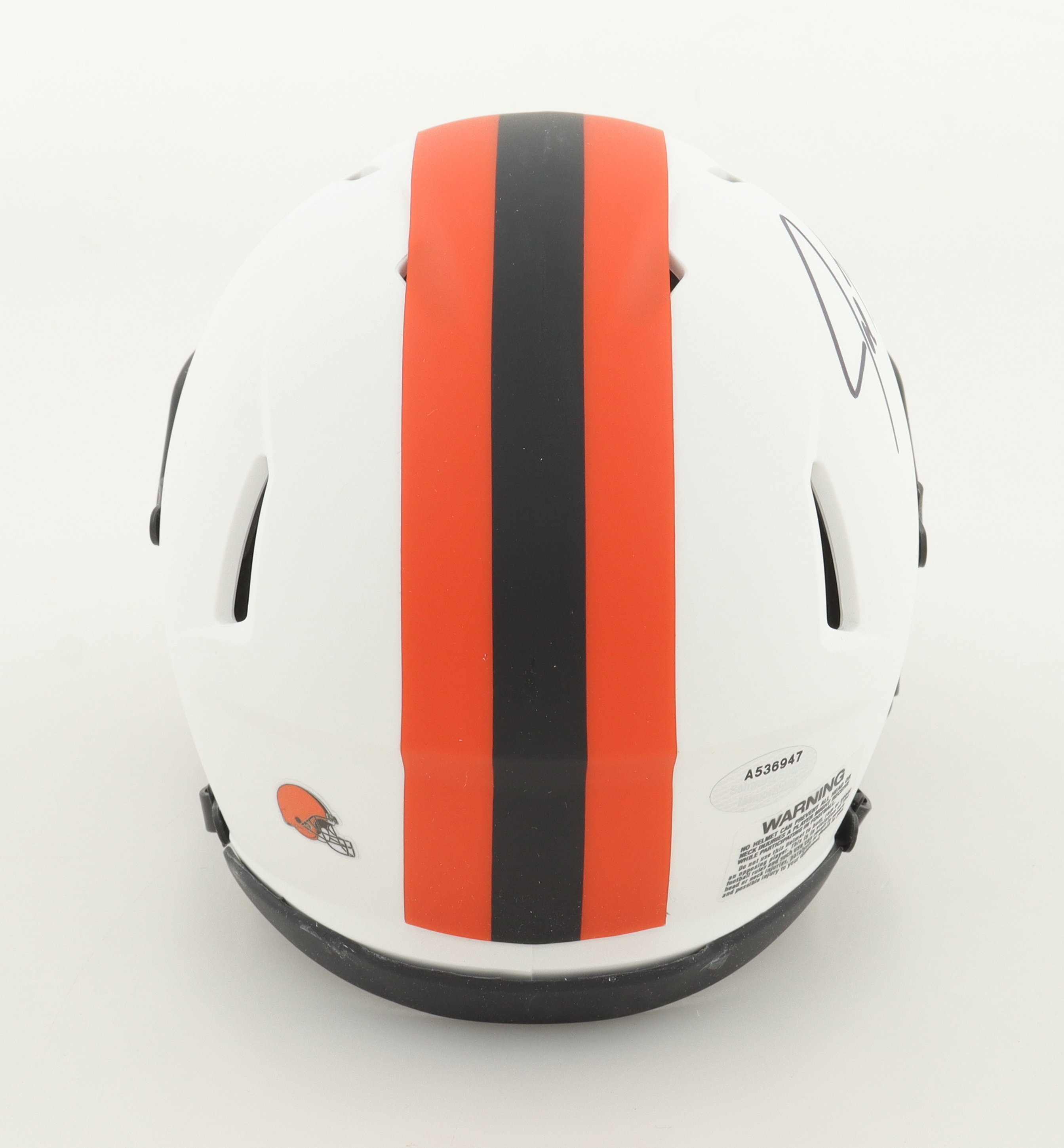 Joe Thomas Signed Browns Lunar Eclipse Alternate Speed Mini Helmet (Schwartz) at PristineAuction.com Joe Thomas Signed Browns Lunar Eclipse Alternate Speed Mini Helmet (Schwartz) at PristineAuction.com