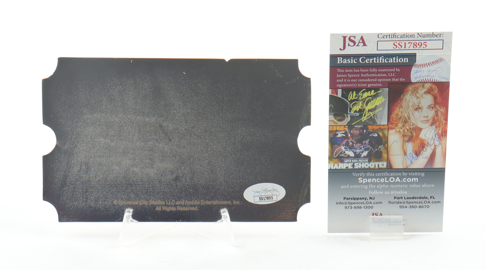 James Tolkan Signed "Back to the Future" LE Enchantment Under The Sea Silver Plated Ticket (JSA) at PristineAuction.com James Tolkan Signed "Back to the Future" LE Enchantment Under The Sea Silver Plated Ticket (JSA) at PristineAuction.com