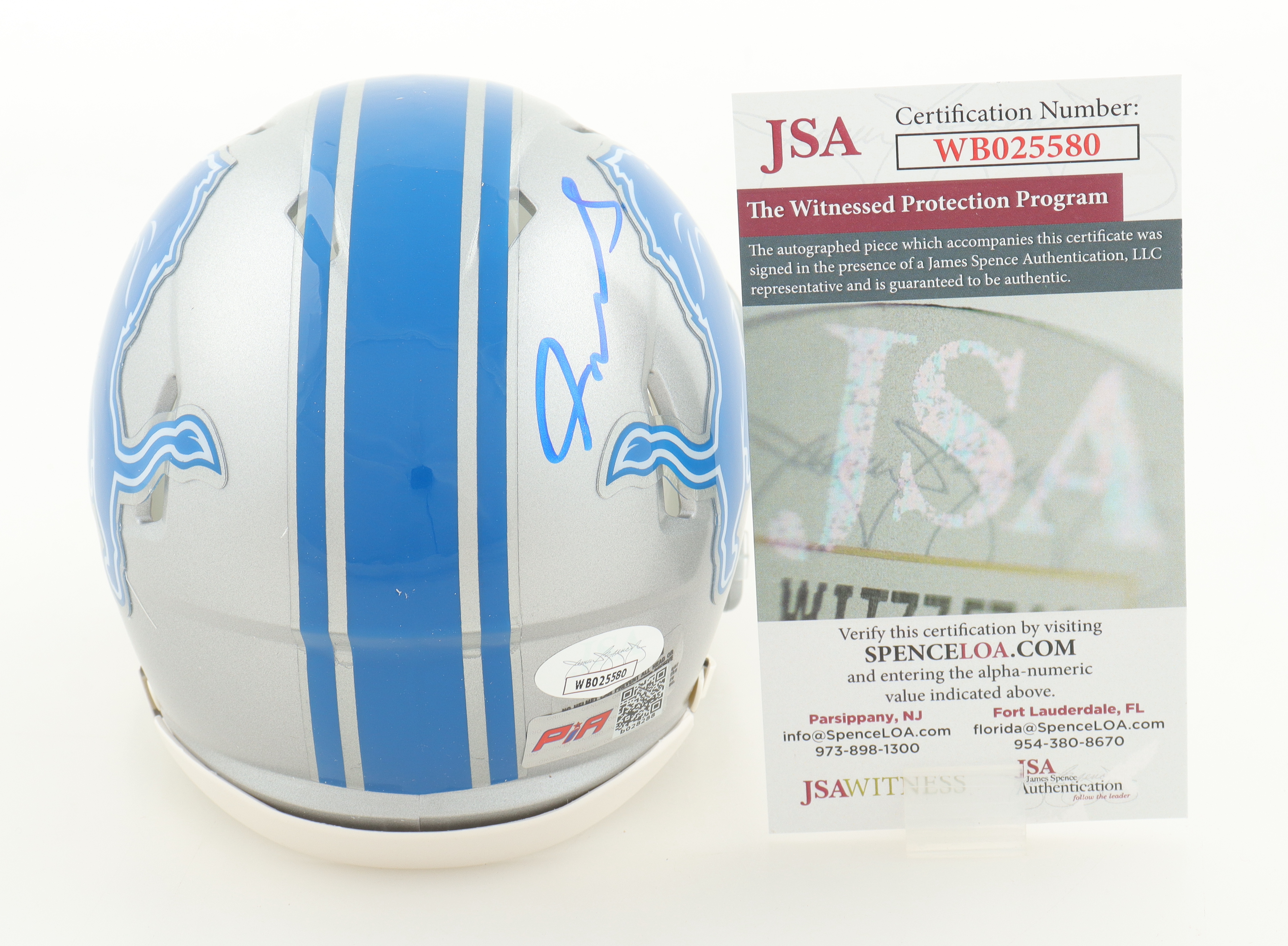 Jameson Williams Signed Lions Speed Mini Helmet (JSA & PIA) at PristineAuction.com Jameson Williams Signed Lions Speed Mini Helmet (JSA & PIA) at PristineAuction.com