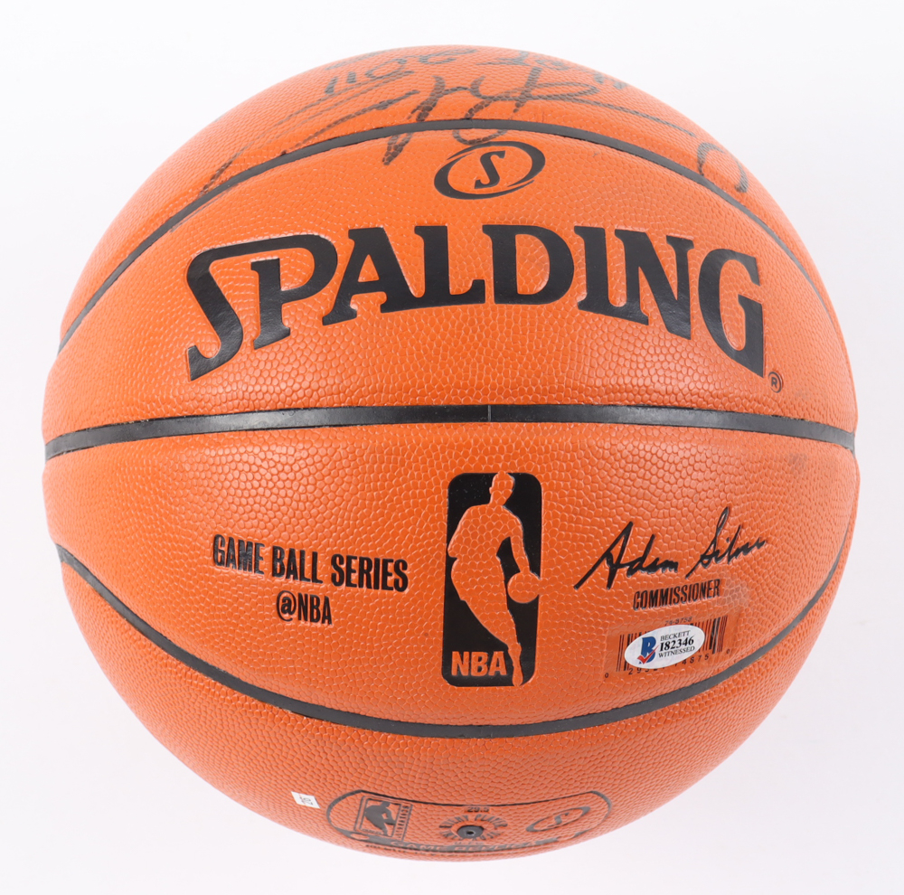 Dennis Rodman Signed NBA Basketball With Career Stat Inscriptions (Beckett) at PristineAuction.com Dennis Rodman Signed NBA Basketball With Career Stat Inscriptions (Beckett) at PristineAuction.com