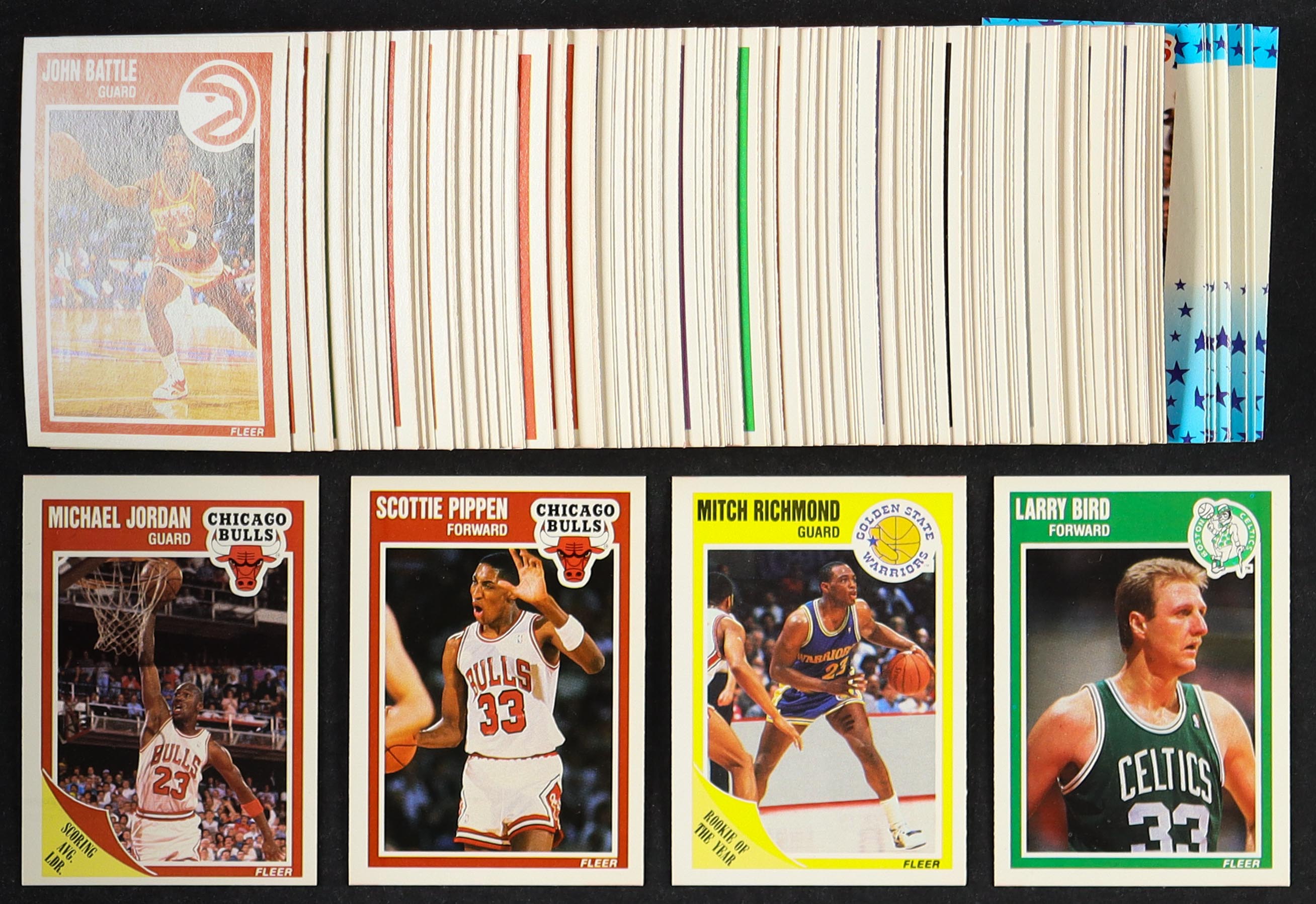 1989-90 Fleer Basketball Complete Set of (168) Cards, with Scottie Pippen #23,Larry Bird #8, Earvin Johnson #77, Michael Jordan # 21 at PristineAuction.com 1989-90 Fleer Basketball Complete Set of (168) Cards, with Scottie Pippen #23,Larry Bird #8, Earvin Johnson #77, Michael Jordan # 21 at PristineAuction.com