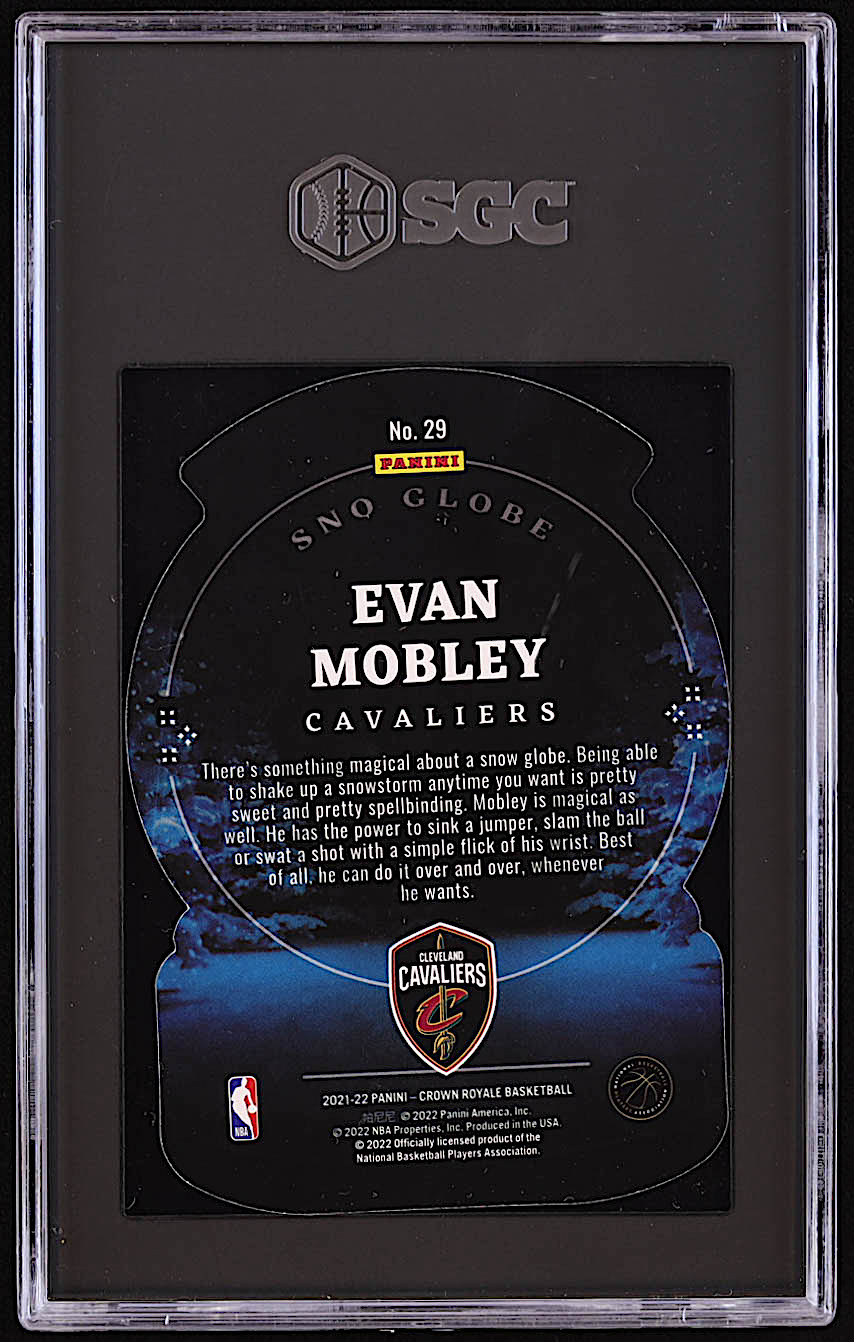 Evan Mobley 2021-22 Crown Royale Sno Globe Asia Red #29 (SGC 10) at PristineAuction.com Evan Mobley 2021-22 Crown Royale Sno Globe Asia Red #29 (SGC 10) at PristineAuction.com
