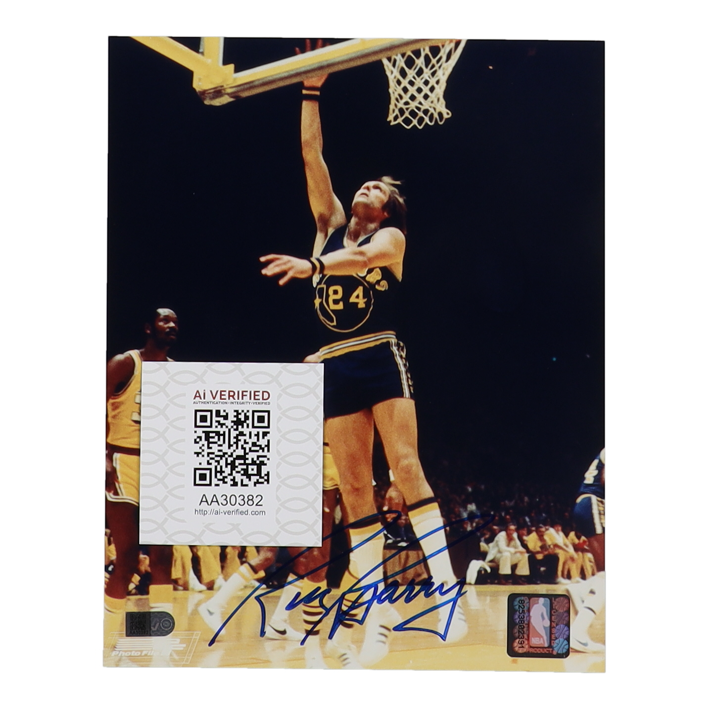 Rick Barry Signed Warriors 8x10 Photo (AIV) at PristineAuction.com Rick Barry Signed Warriors 8x10 Photo (AIV) at PristineAuction.com