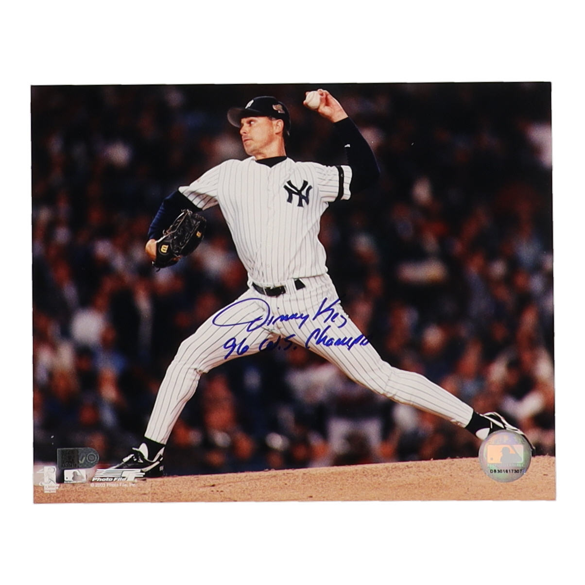 Jimmy Key Signed Yankees 8x10 Photo Inscribed "'96 WS Champs" (AIV) at PristineAuction.com Jimmy Key Signed Yankees 8x10 Photo Inscribed "'96 WS Champs" (AIV) at PristineAuction.com
