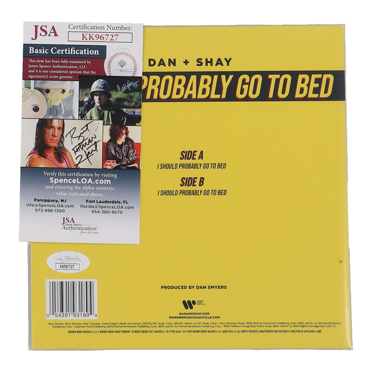 Dan & Shay Signed "I Should Probably Go To Bed" 47 RPM Album (JSA) at PristineAuction.com Dan & Shay Signed "I Should Probably Go To Bed" 47 RPM Album (JSA) at PristineAuction.com