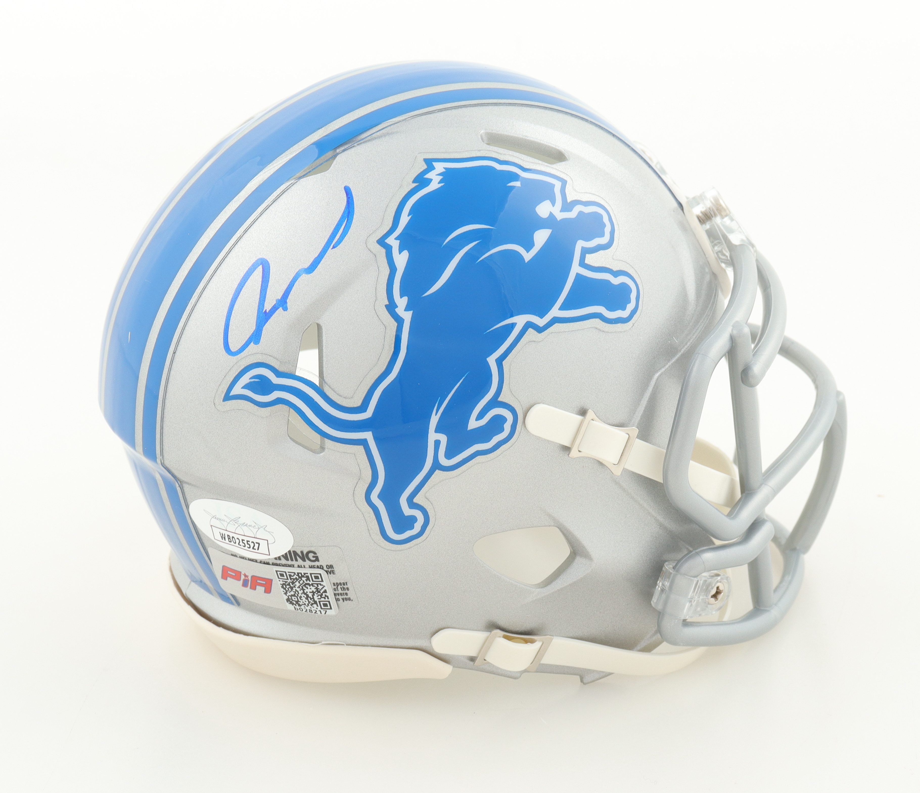 Jameson Williams Signed Lions Speed Mini Helmet (JSA) at PristineAuction.com Jameson Williams Signed Lions Speed Mini Helmet (JSA) at PristineAuction.com