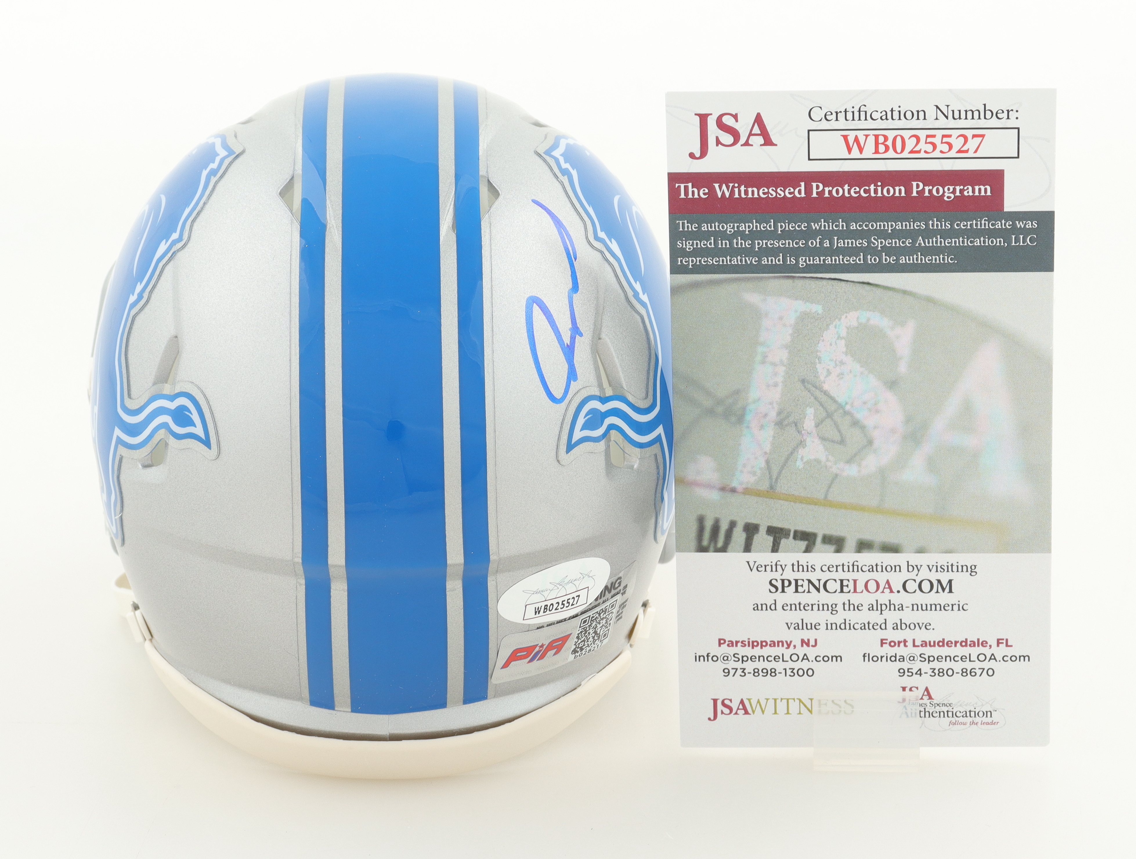 Jameson Williams Signed Lions Speed Mini Helmet (JSA) at PristineAuction.com Jameson Williams Signed Lions Speed Mini Helmet (JSA) at PristineAuction.com