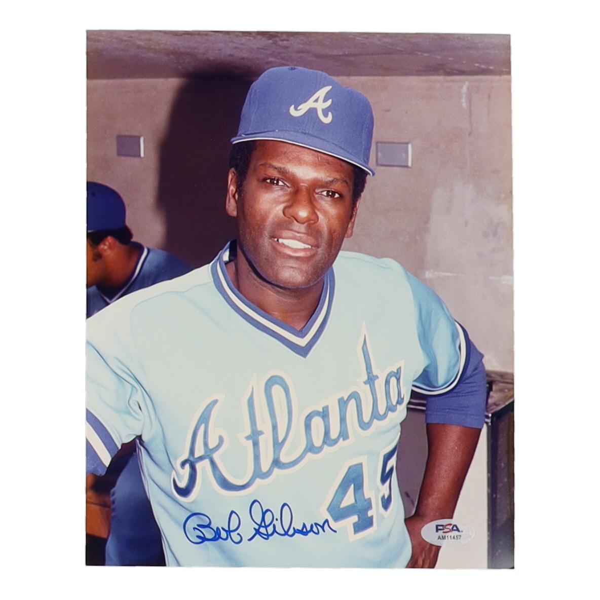 Bob Gibson Signed Braves 8x10 Photo (PSA) at PristineAuction.com Bob Gibson Signed Braves 8x10 Photo (PSA) at PristineAuction.com