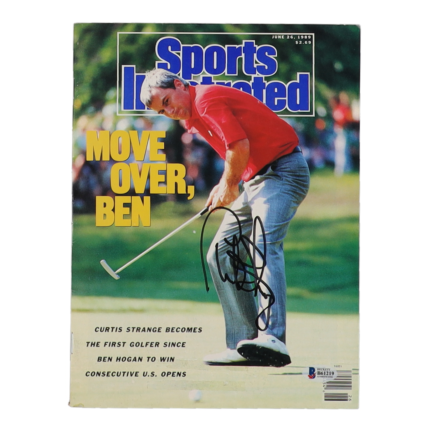 Curtis Strange Signed 1989 "Sports Illustrated" Magazine (Beckett) at PristineAuction.com Curtis Strange Signed 1989 "Sports Illustrated" Magazine (Beckett) at PristineAuction.com