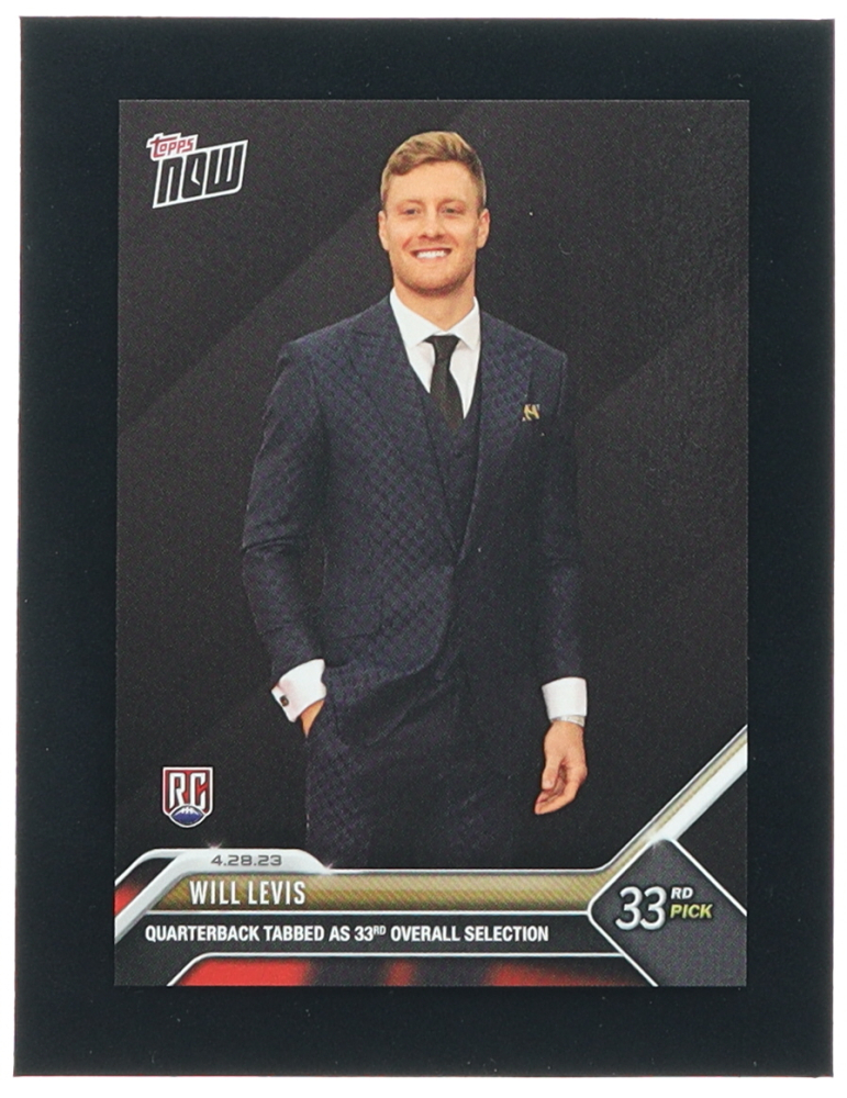 Will Levis 2023 Topps Now Draft #D3 RC