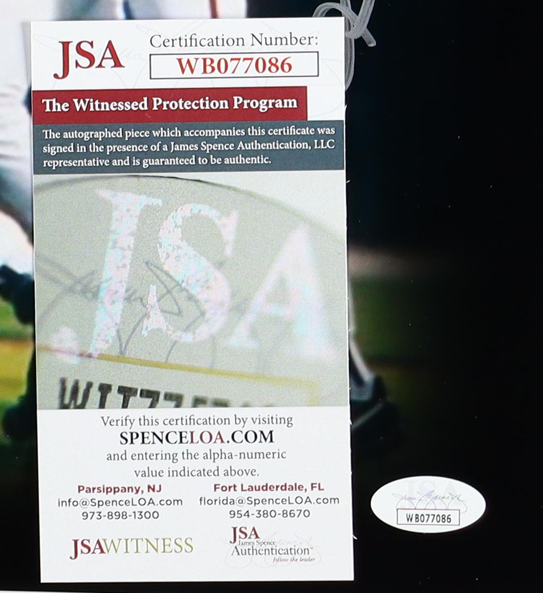 "1995 Champions" Braves 16x20 Photo Signed by (7) with Dave Justice, Rafael Belliard, Ryan Klesko Inscribed "95 WSC" & "Last Out" (JSA) at PristineAuction.com "1995 Champions" Braves 16x20 Photo Signed by (7) with Dave Justice, Rafael Belliard, Ryan Klesko Inscribed "95 WSC" & "Last Out" (JSA) at PristineAuction.com