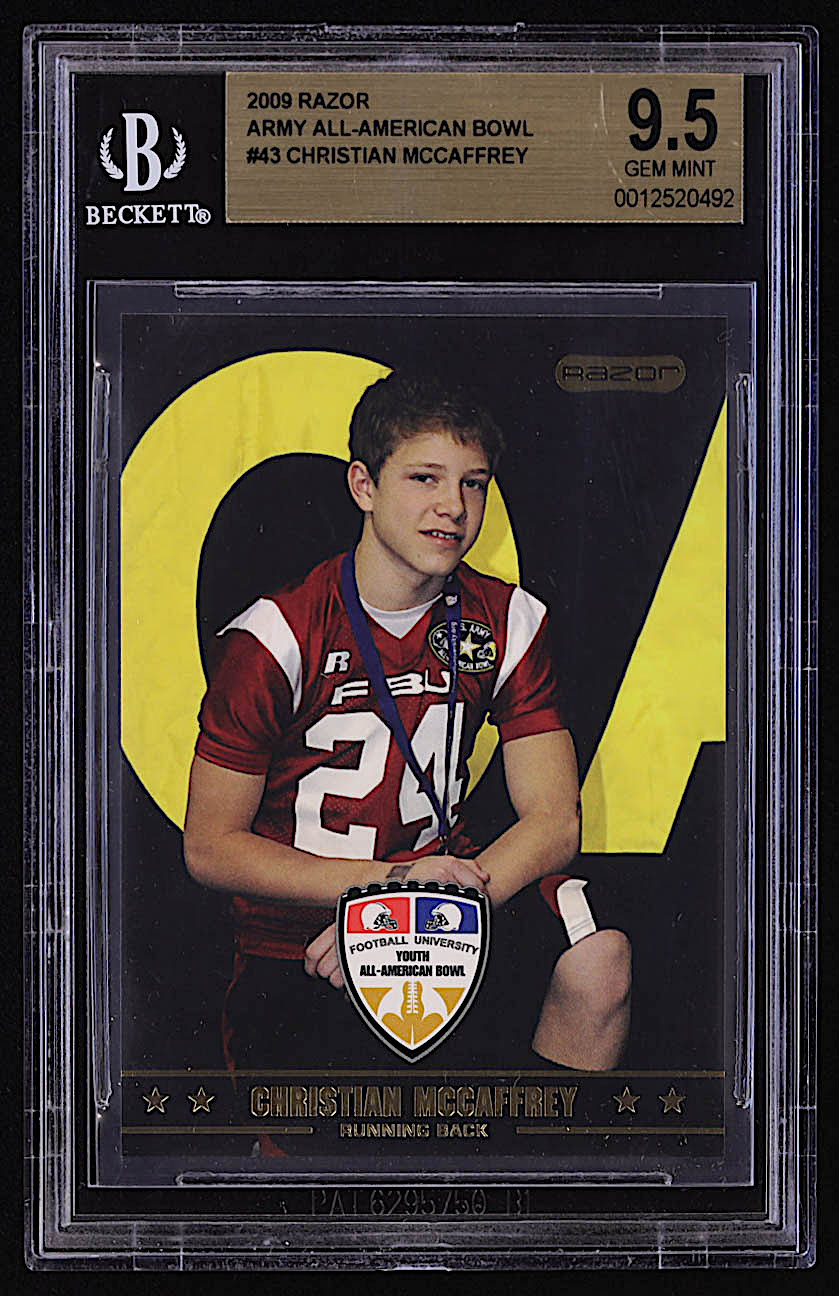 Christian McCaffrey 2009 Razor Army All-American Bowl #43 RC (BGS 9.5) at PristineAuction.com Christian McCaffrey 2009 Razor Army All-American Bowl #43 RC (BGS 9.5) at PristineAuction.com