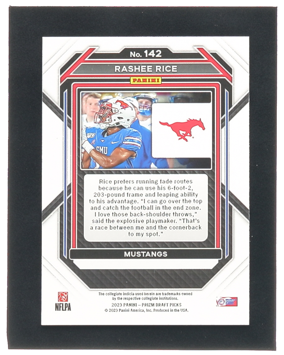 Rashee Rice 2023 Panini Prizm Draft Picks #142 RC at PristineAuction.com Rashee Rice 2023 Panini Prizm Draft Picks #142 RC at PristineAuction.com