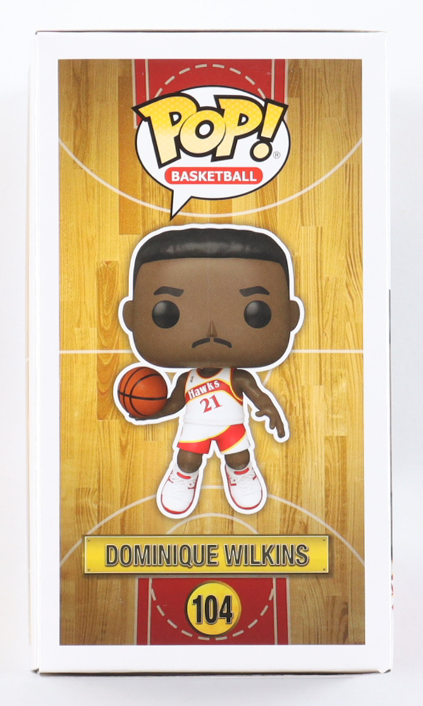 Dominique Wilkins Signed Hawks #104 Funko Pop! Vinyl Figure (JSA) at PristineAuction.com Dominique Wilkins Signed Hawks #104 Funko Pop! Vinyl Figure (JSA) at PristineAuction.com