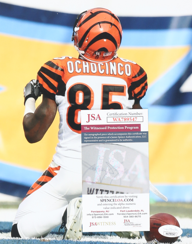Chad "Ochocinco" Johnson Signed Bengals 8x10 Photo (JSA) at PristineAuction.com Chad "Ochocinco" Johnson Signed Bengals 8x10 Photo (JSA) at PristineAuction.com
