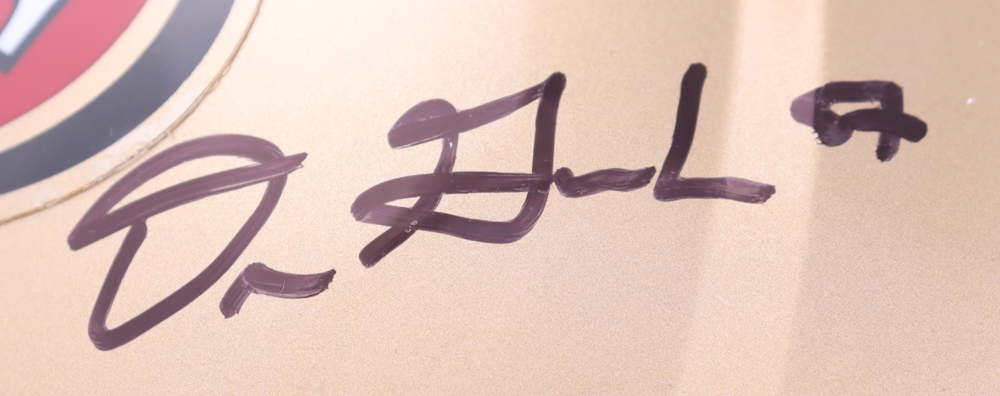 Fred Warner & Dre Greenlaw Signed 49ers Full-Size Speed Helmet (Beckett) at PristineAuction.com Fred Warner & Dre Greenlaw Signed 49ers Full-Size Speed Helmet (Beckett) at PristineAuction.com