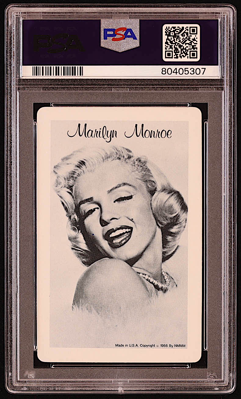 1956 NMMM Marilyn Monroe Nine of Diamonds Playing Card (PSA 8) at PristineAuction.com 1956 NMMM Marilyn Monroe Nine of Diamonds Playing Card (PSA 8) at PristineAuction.com