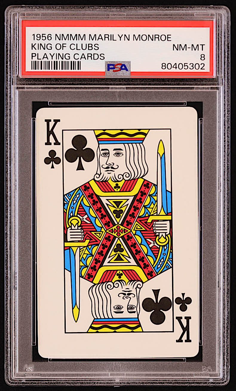 1956 NMMM Marilyn Monroe King of Spades Playing Card (PSA 8