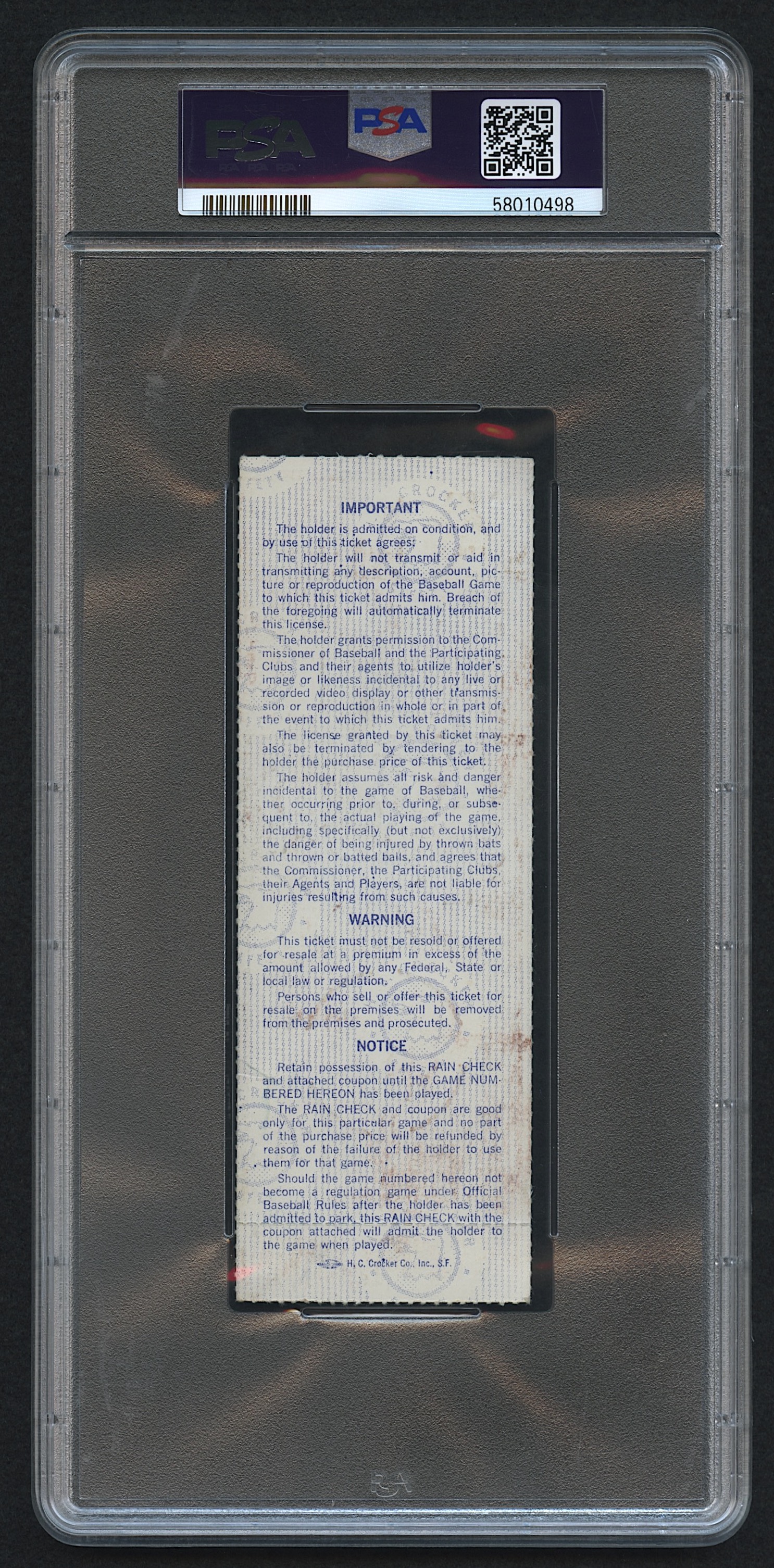 1983 World Series Game 3 Original Ticket | Orioles vs. Phillies (PSA 4) at PristineAuction.com 1983 World Series Game 3 Original Ticket | Orioles vs. Phillies (PSA 4) at PristineAuction.com