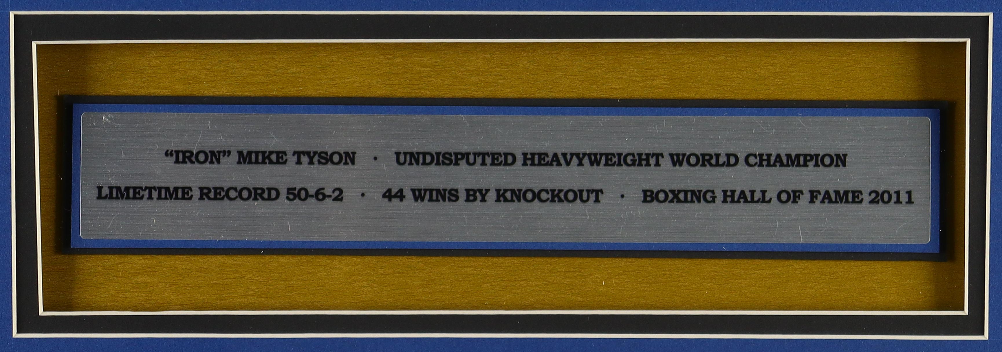 Mike Tyson Signed Custom Framed Everlast Professional Boxing Robe Display (PSA) at PristineAuction.com Mike Tyson Signed Custom Framed Everlast Professional Boxing Robe Display (PSA) at PristineAuction.com