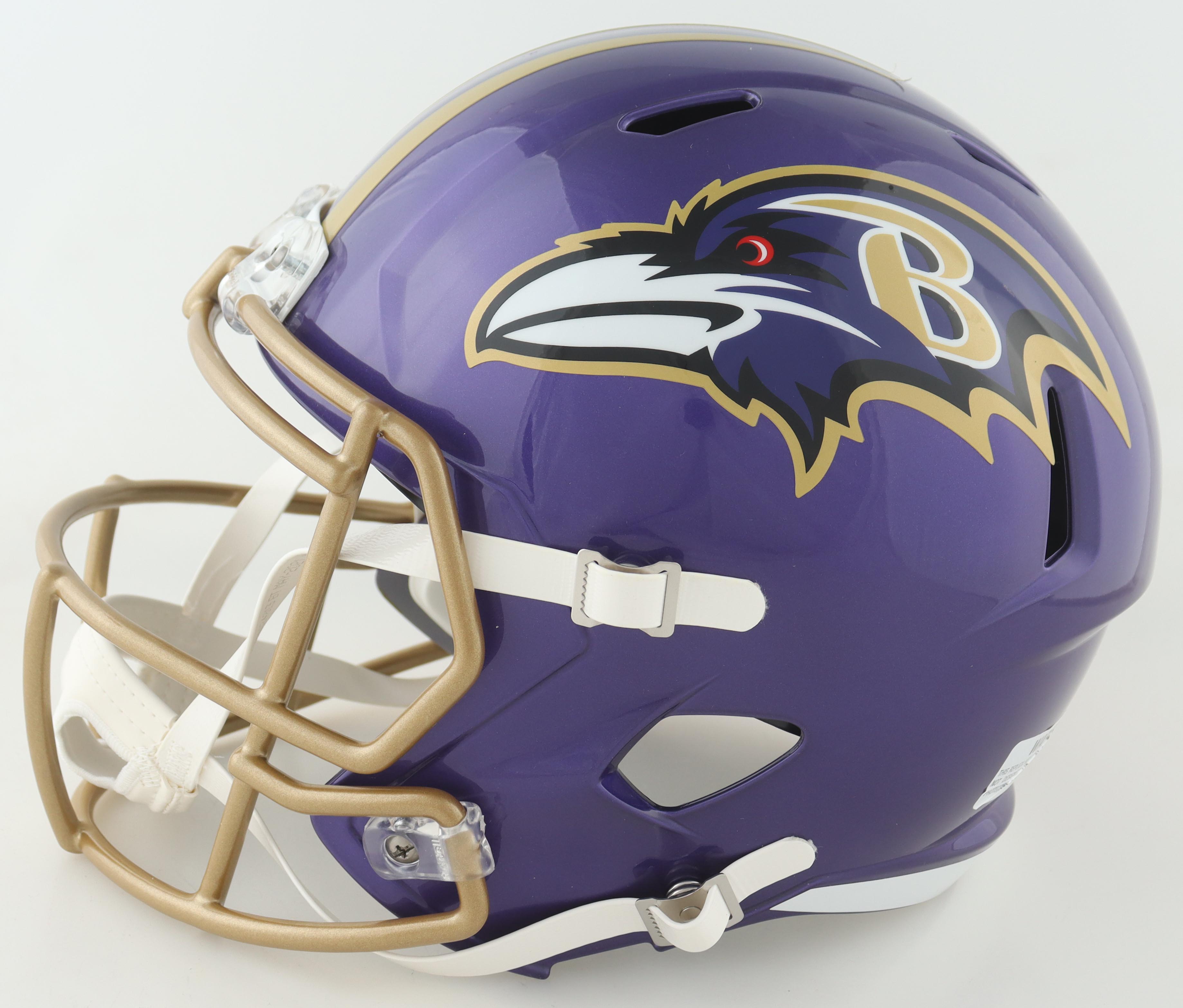 Mark Andrews Signed Ravens Full-Size Flash Alternate Speed Helmet (Beckett) at PristineAuction.com Mark Andrews Signed Ravens Full-Size Flash Alternate Speed Helmet (Beckett) at PristineAuction.com